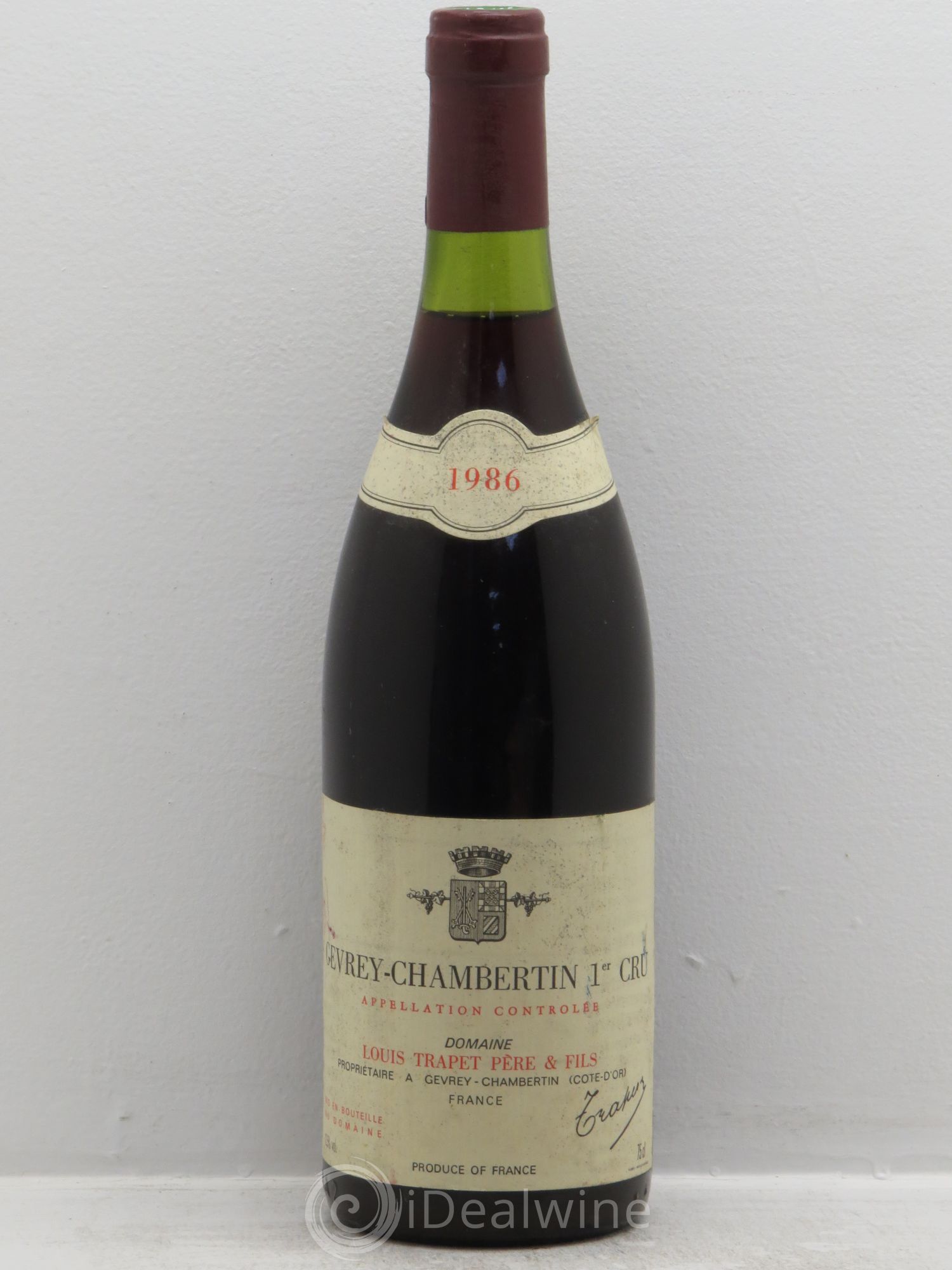 Gevrey-Chambertin 1er Cru 1986 - Lot de 1 bouteille - 0