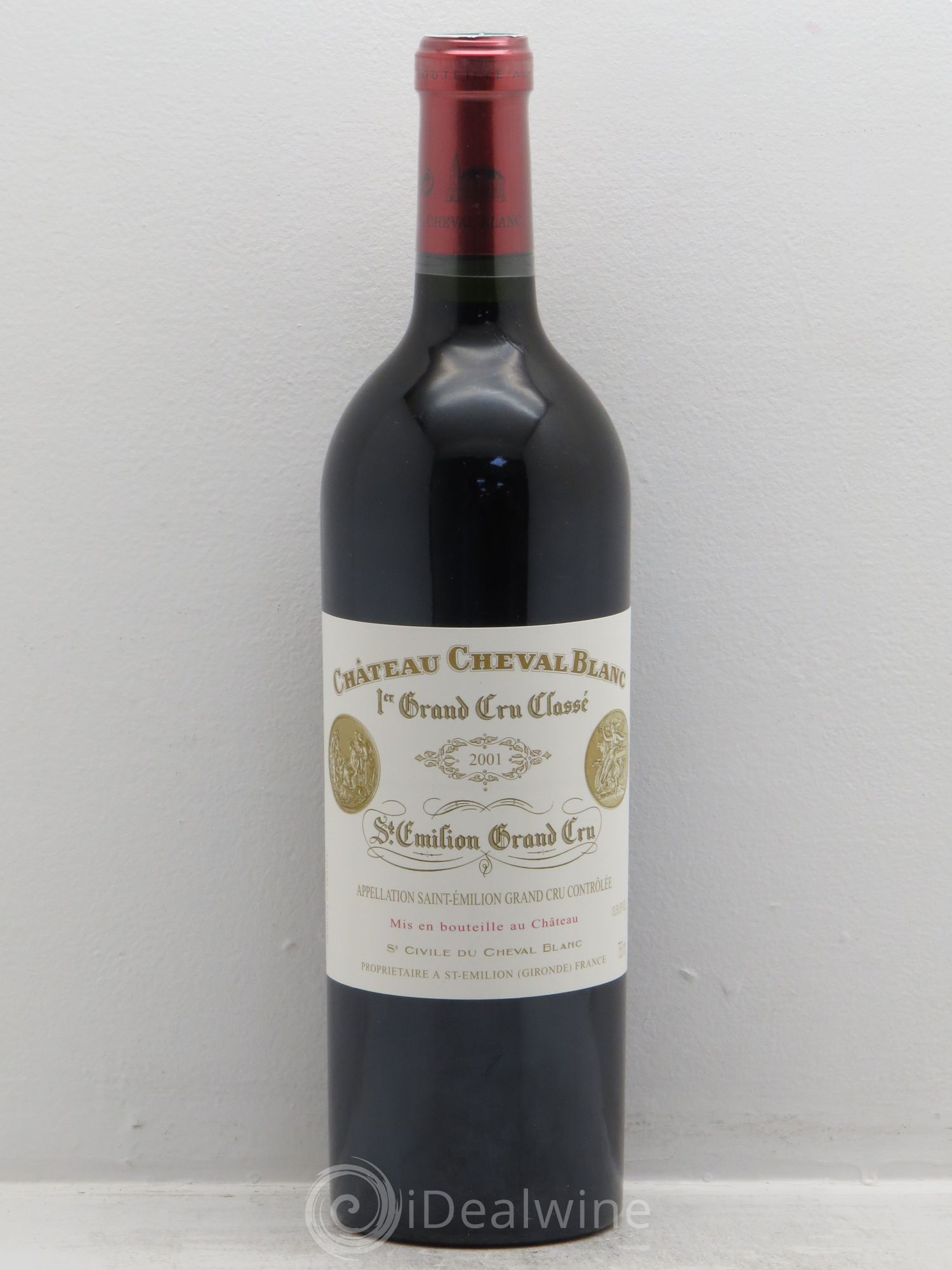 Château Cheval Blanc 1er Grand Cru Classé A 2001 - Lot de 1 bouteille - 0