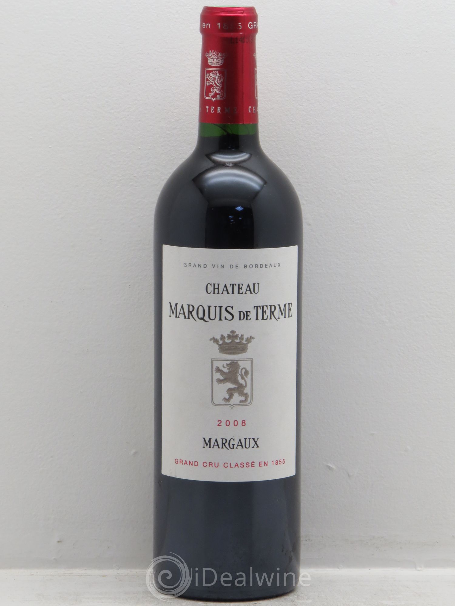 Château Marquis de Terme 4ème Grand Cru Classé 2008 - Lot de 1 bouteille - 0