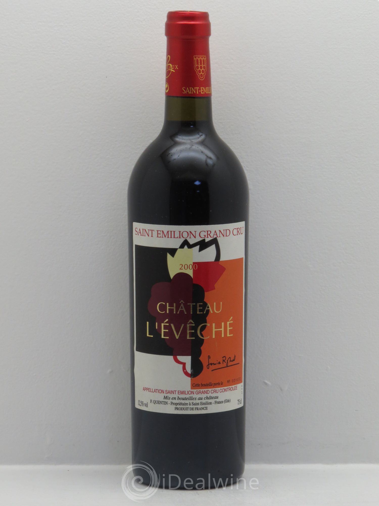 Saint-Émilion Château L'Evéché 2000 - Posten von 1 Flasche - 0