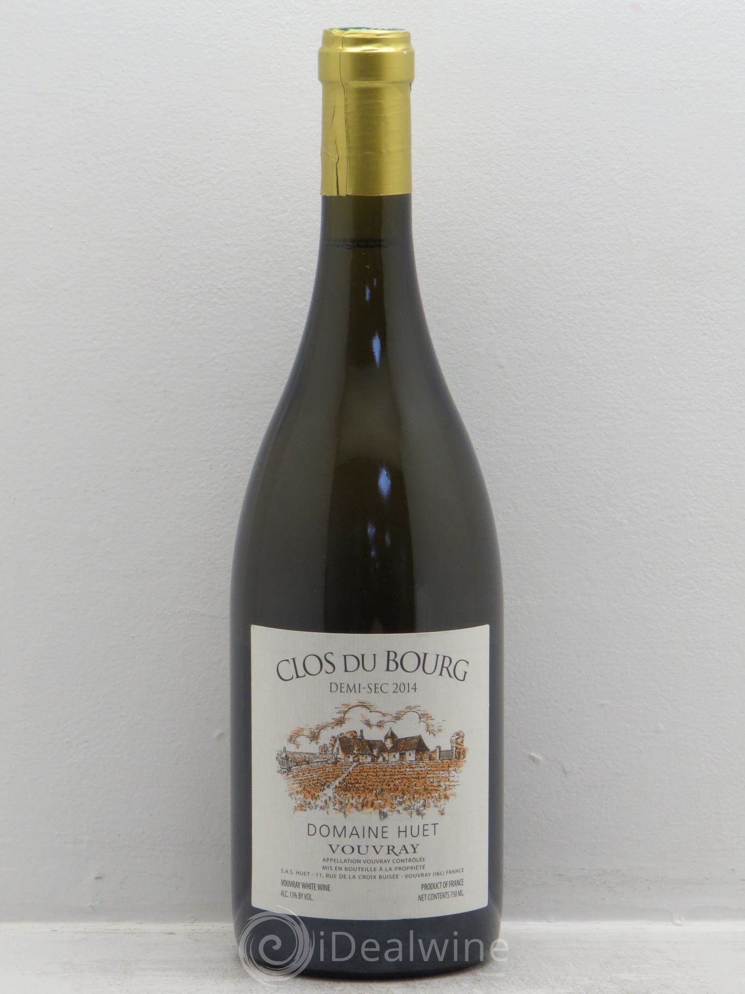Vouvray Clos du Bourg Demi-Sec Domaine Huet 2014 - Lot de 1 bouteille - 0