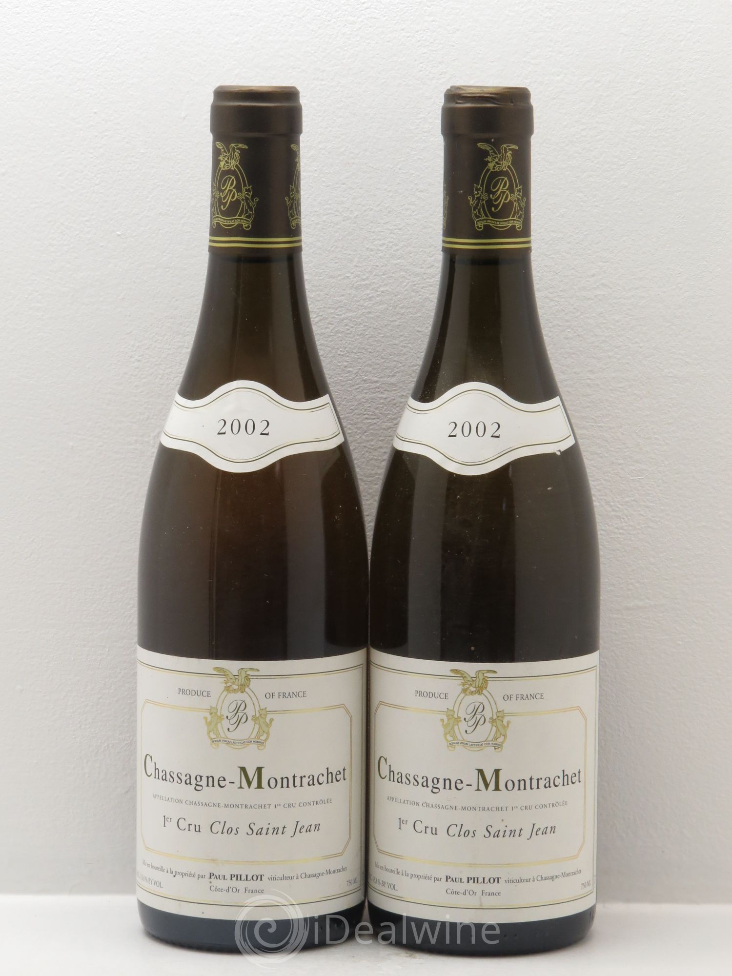 Chassagne-Montrachet 1er Cru Clos Saint-Jean Paul Pillot (Domaine) 2002 - Lot de 2 bouteilles - 0