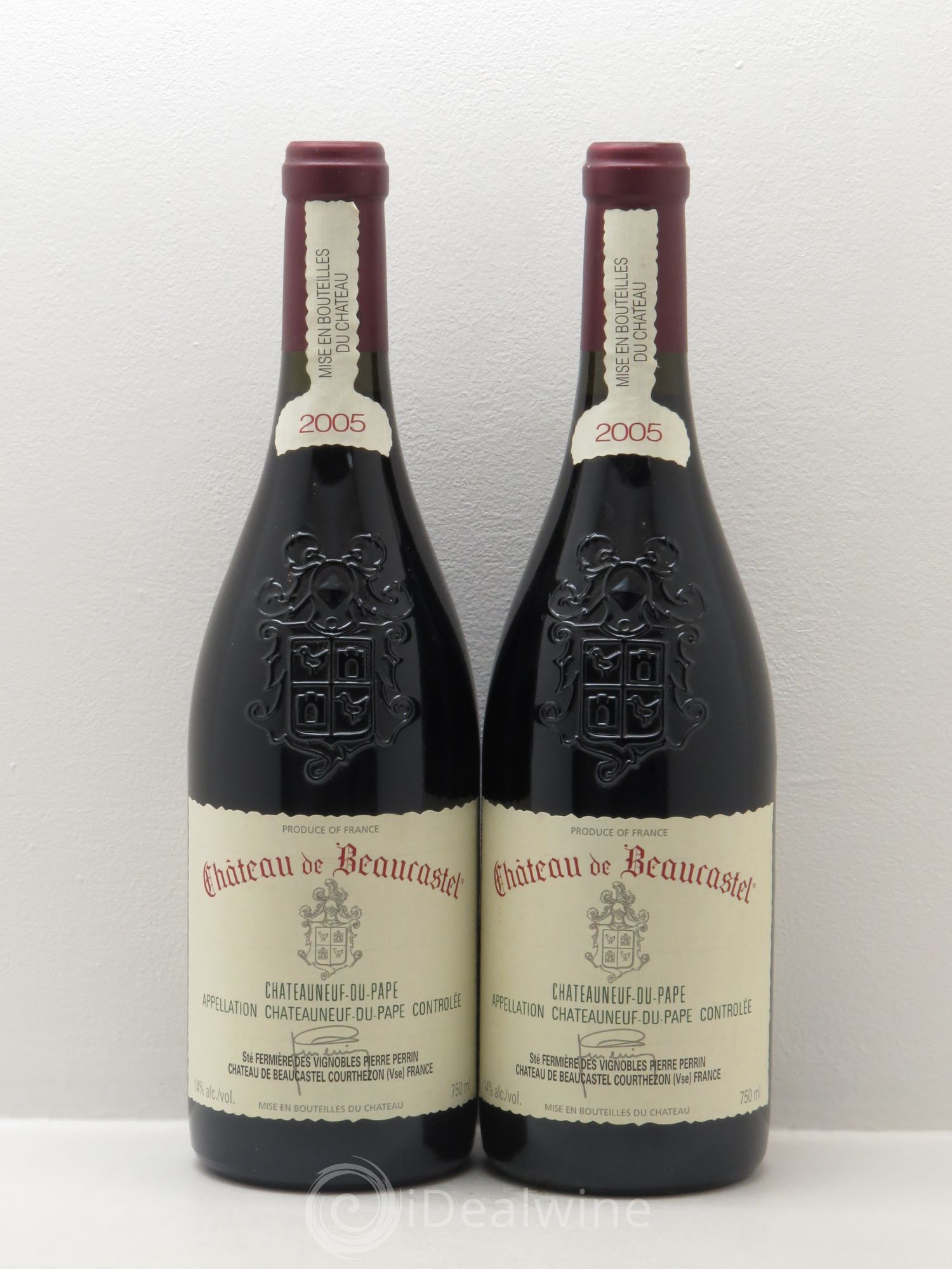 Châteauneuf-du-Pape Château de Beaucastel Famille Perrin 2005 - Lot de 2 bouteilles - 0