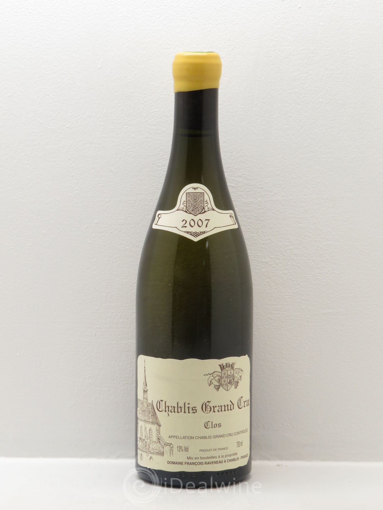 Chablis Grand Cru Clos Raveneau (Domaine) 2007 - Lot de 1 bouteille - 0