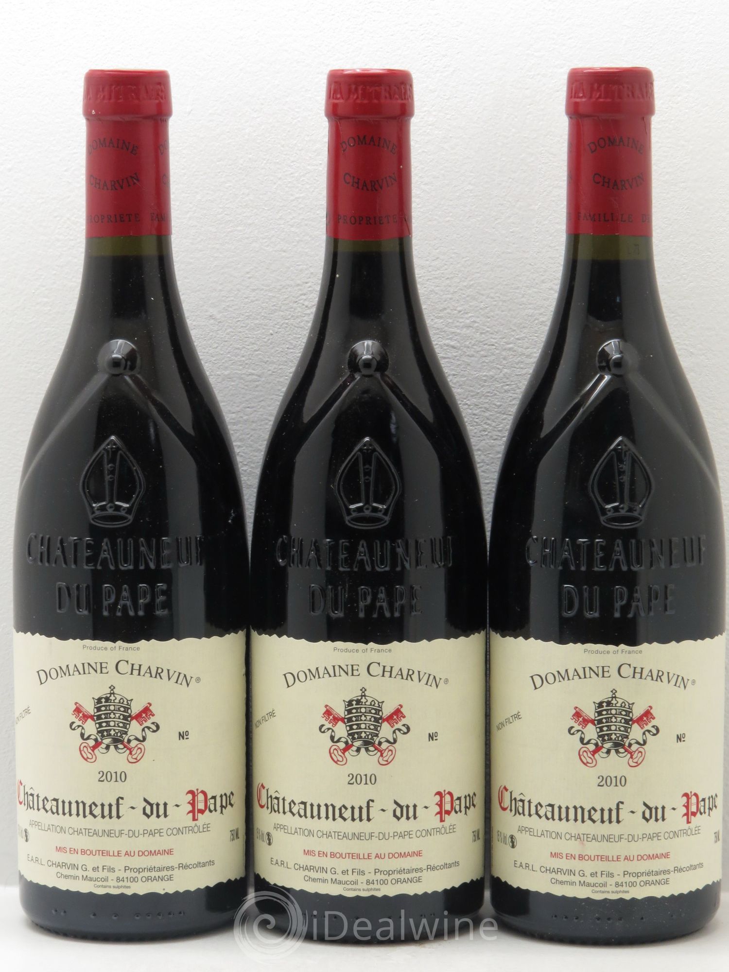 Châteauneuf-du-Pape Charvin (Domaine) 2010 - Lot de 3 bouteilles - 0