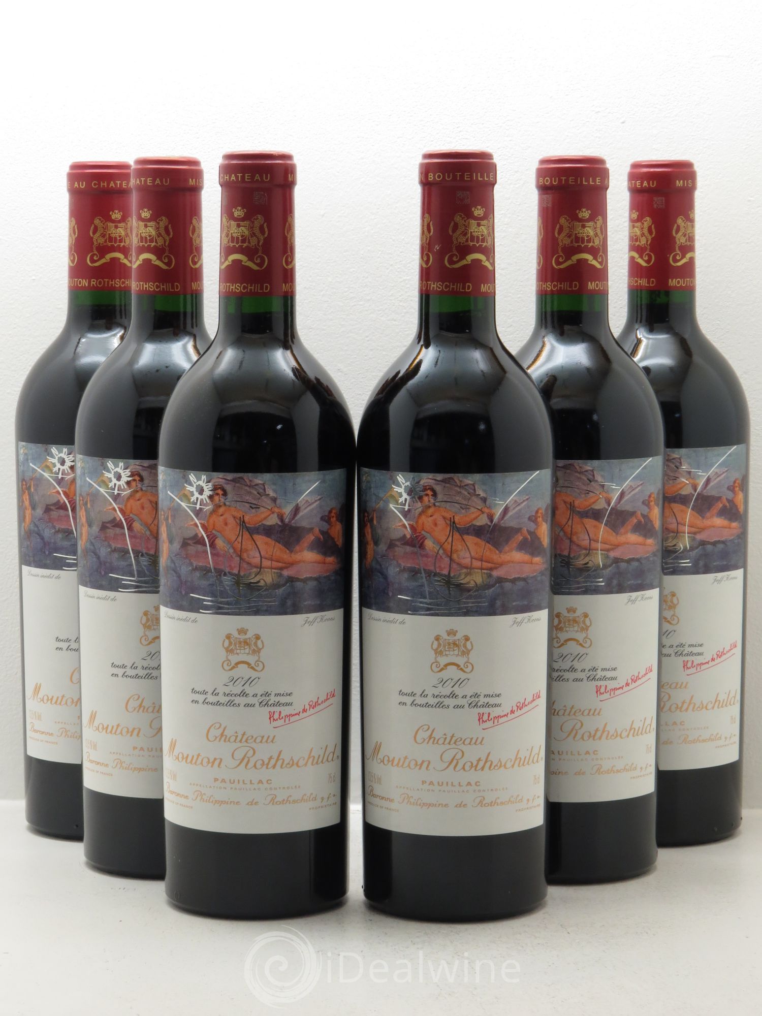Château Mouton Rothschild 1er Grand Cru Classé 2010 - Lot de 6 bouteilles - 0