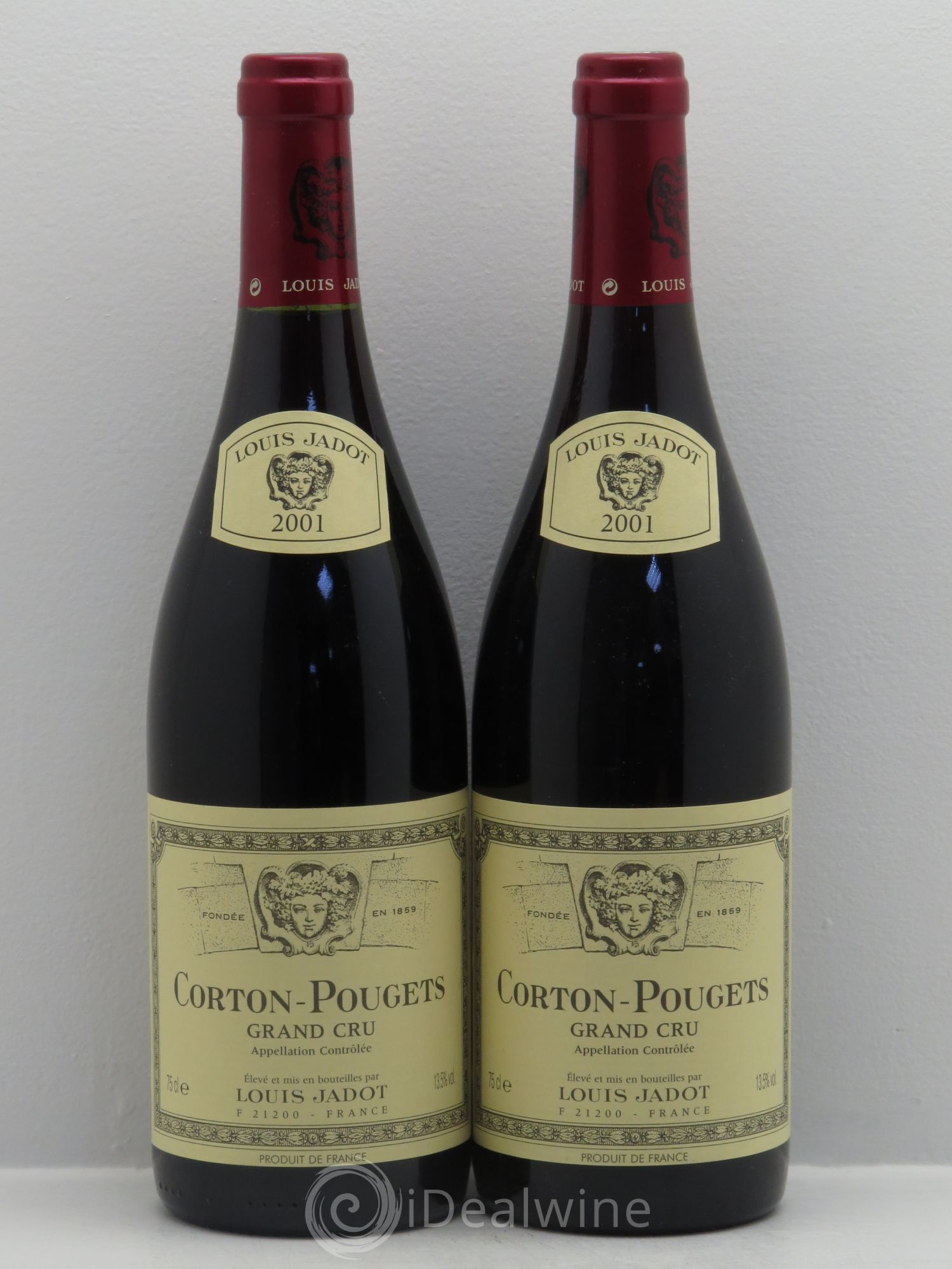 Corton Grand Cru Pougets Maison Louis Jadot 2001 - Lot de 2 bouteilles - 0