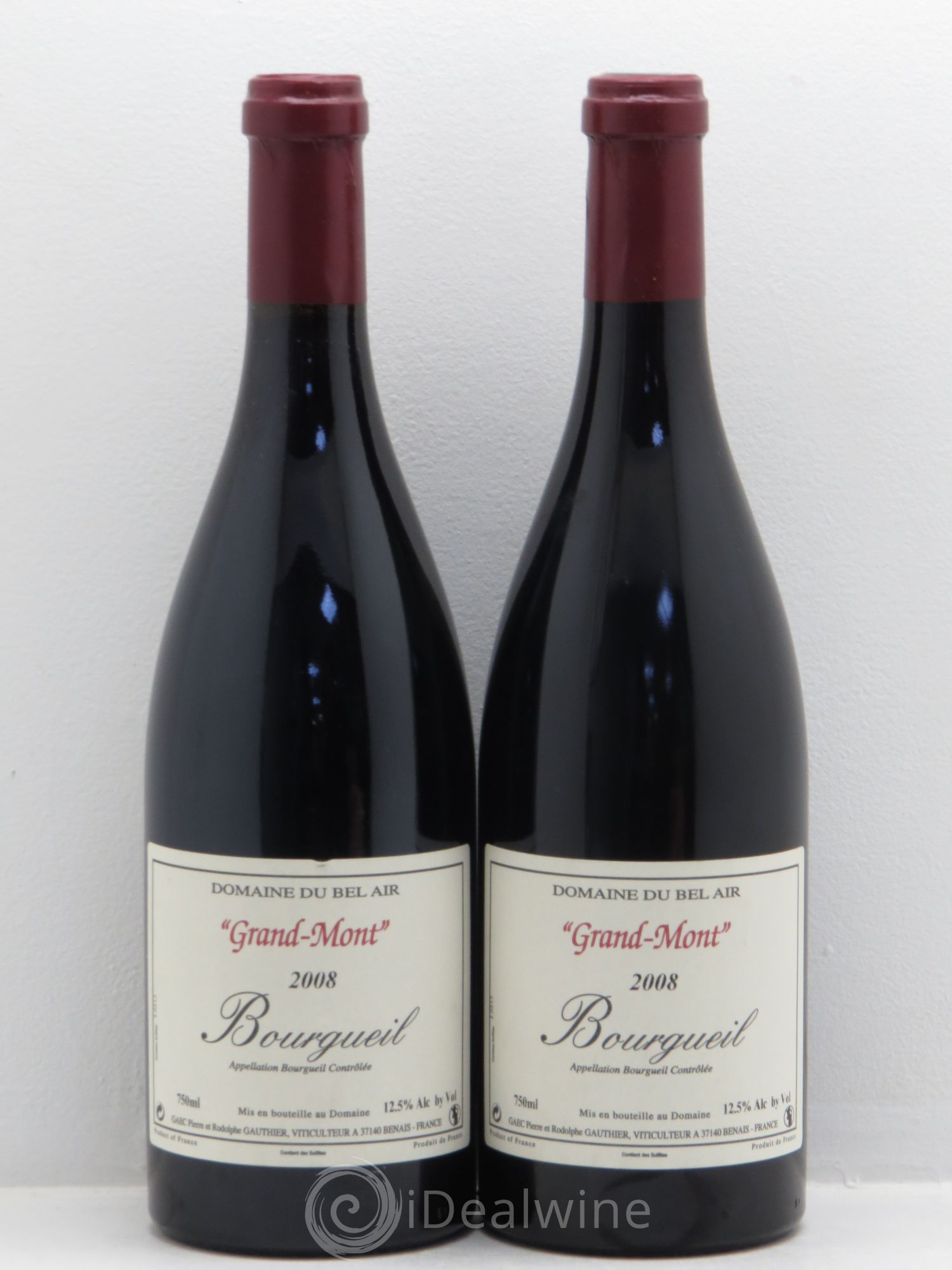 Bourgueil Grand Mont - Domaine du Bel Air 2008 - Posten von 2 Flaschen - 0