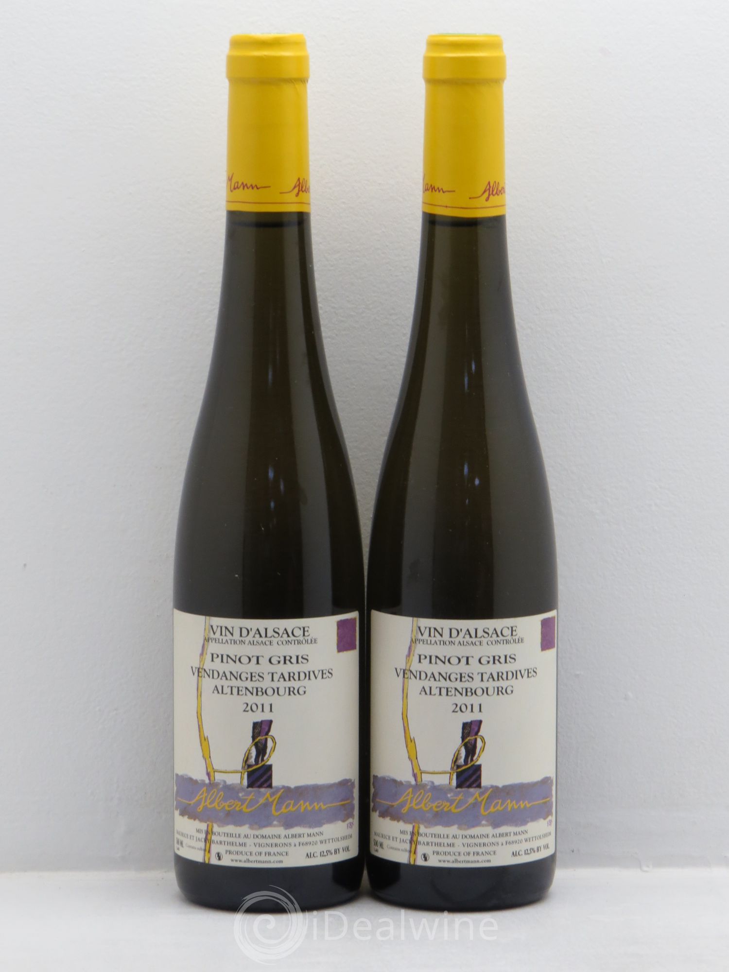 Pinot Gris (Tokay) Vendanges Tardives Altenbourg - Albert Mann (50cl) 2011 - Lotto di 2 bottiglie - 0