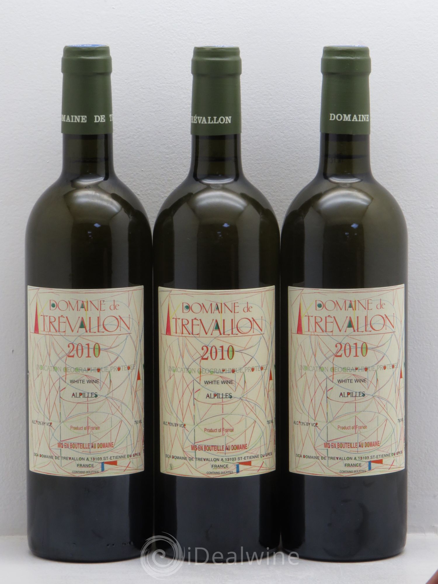 VDP Bouches du Rhône Trévallon (Domaine de) Eloi Dürrbach 2010 - Lot de 3 bouteilles - 0