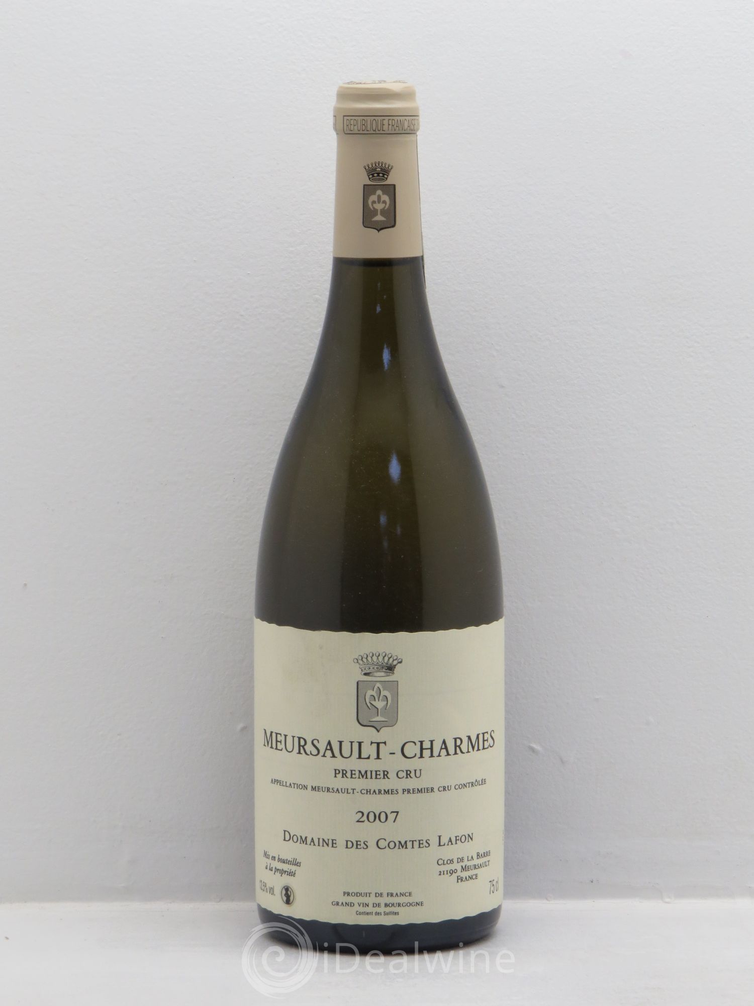 Meursault 1er Cru Charmes Comtes Lafon (Domaine des) 2007 - Lot de 1 bouteille - 0