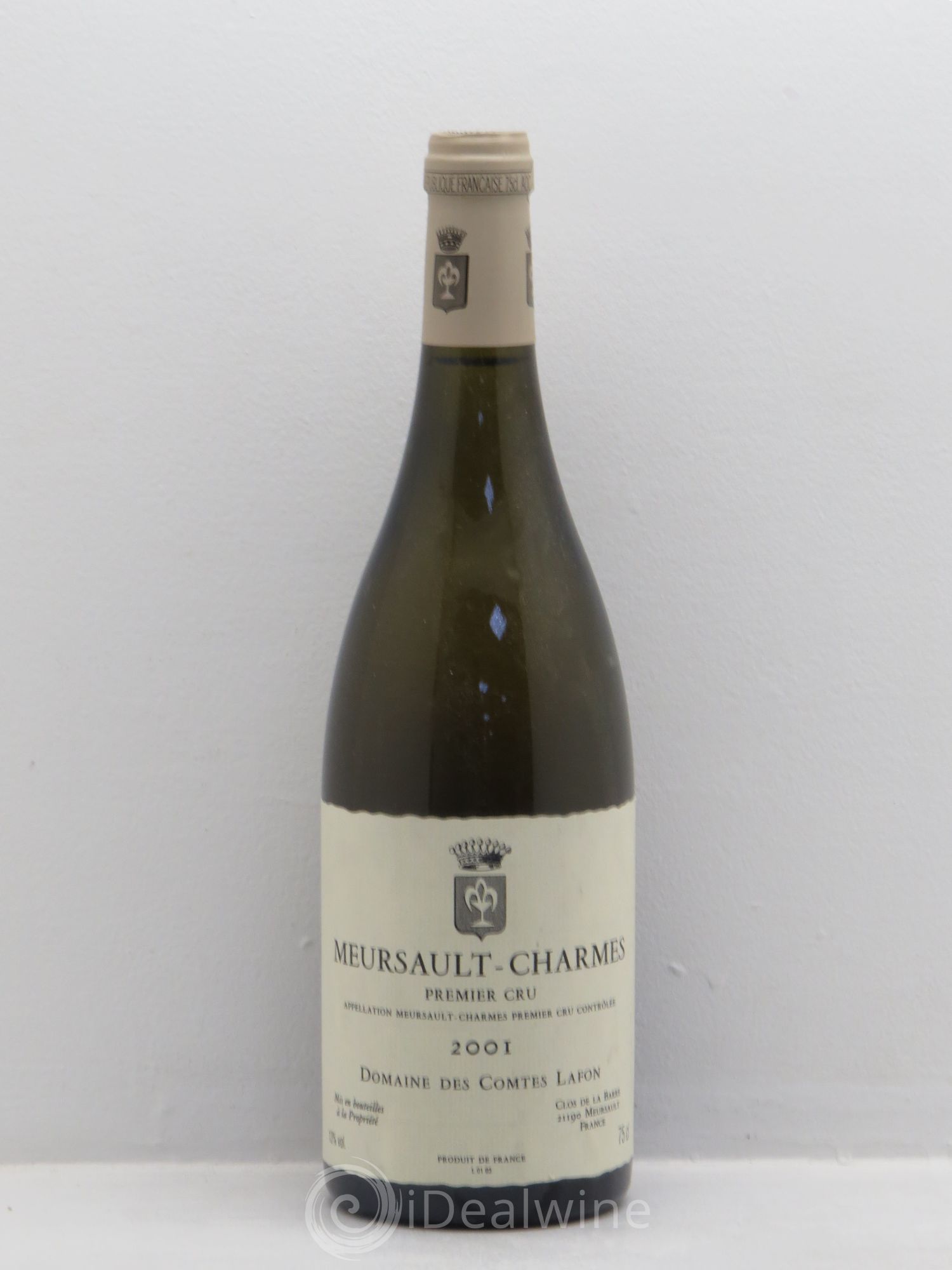 Meursault 1er Cru Charmes Comtes Lafon (Domaine des) 2001 - Lot de 1 bouteille - 0