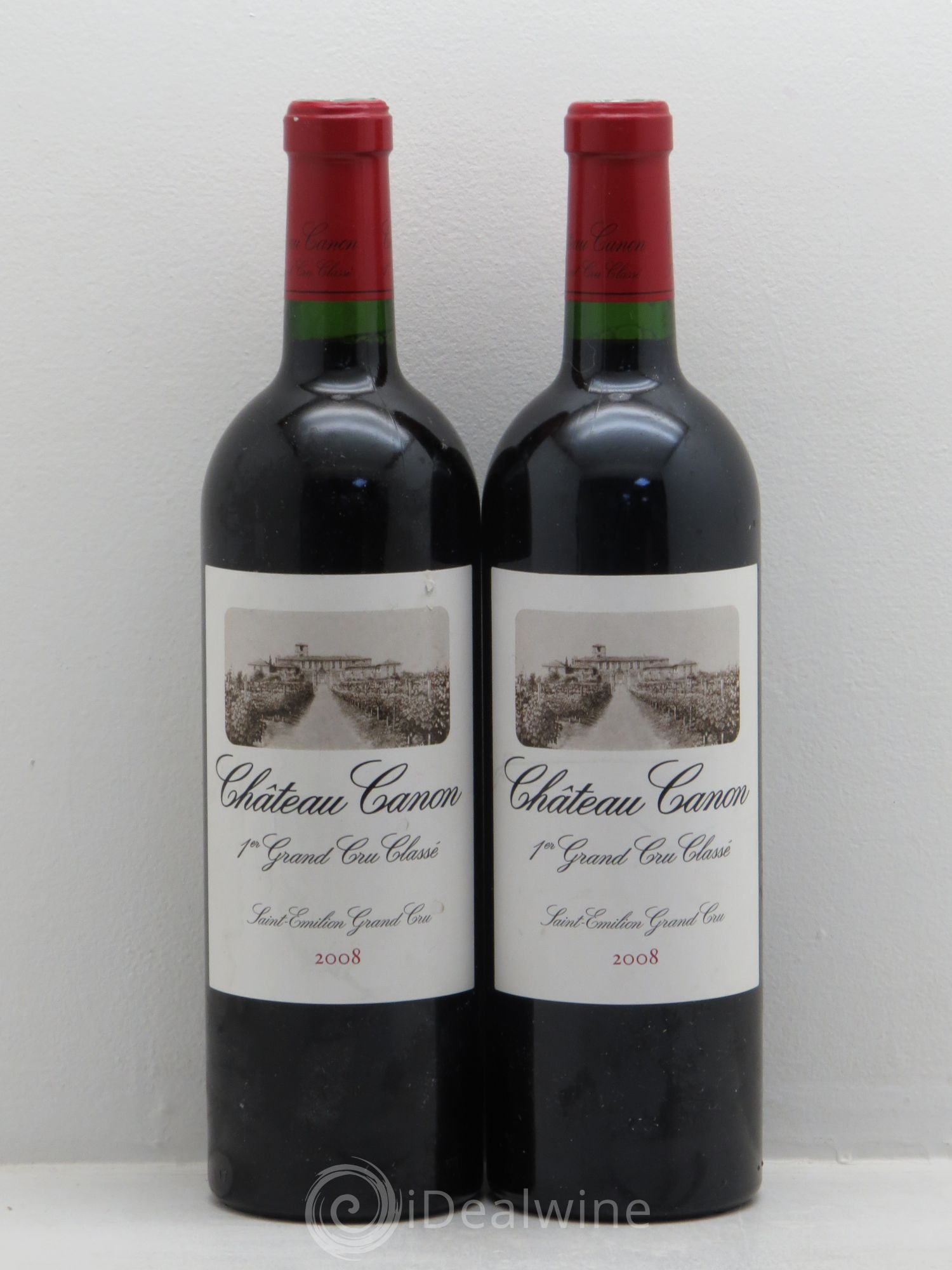 Château Canon 1er Grand Cru Classé B 2008 - Lot de 2 bouteilles - 0