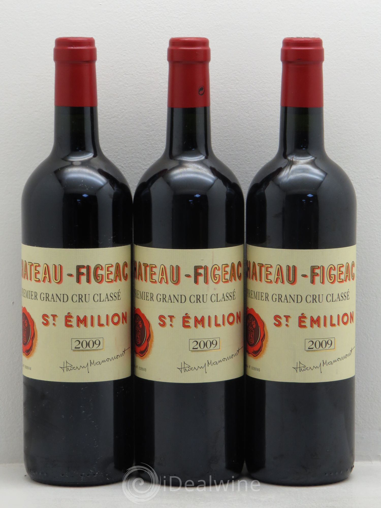 Château Figeac 1er Grand Cru Classé A 2009 - Lot de 3 bouteilles - 0
