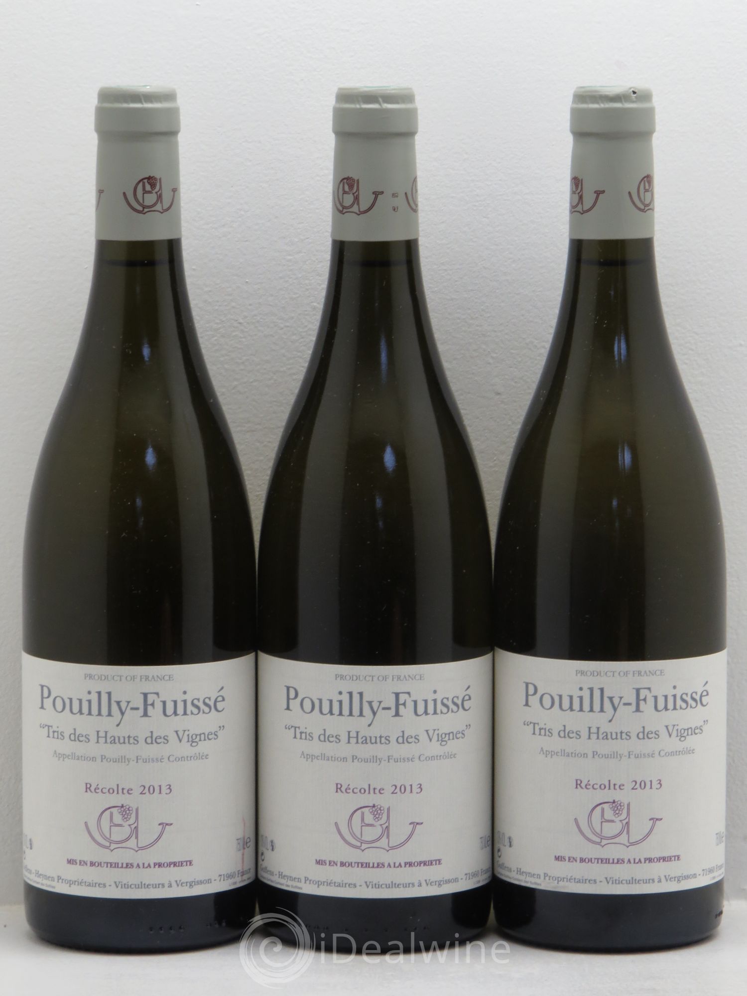 Pouilly-Fuissé Tris des Hauts des Vignes Guffens-Heynen 2013 - Lot de 3 bouteilles - 0