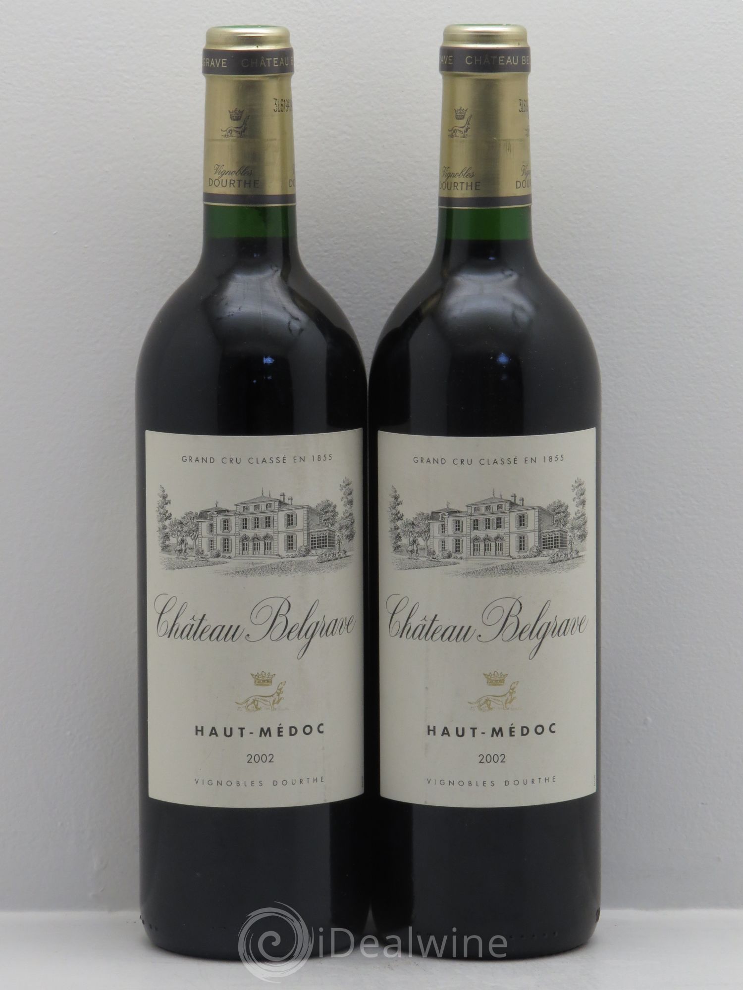 Château Belgrave 5ème Grand Cru Classé 2002 - Lot de 2 bouteilles - 0