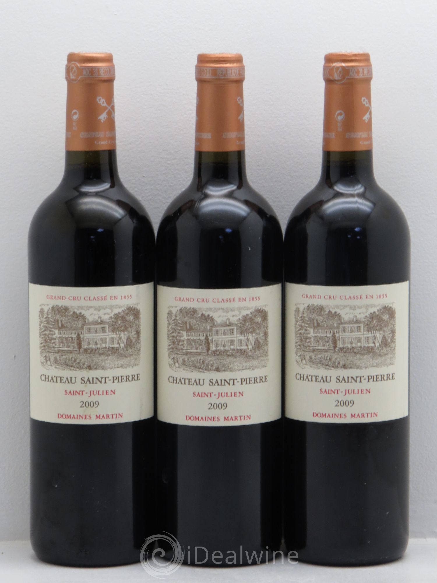 Château Saint-Pierre 4ème Grand Cru Classé 2009 - Lot de 3 bouteilles - 0