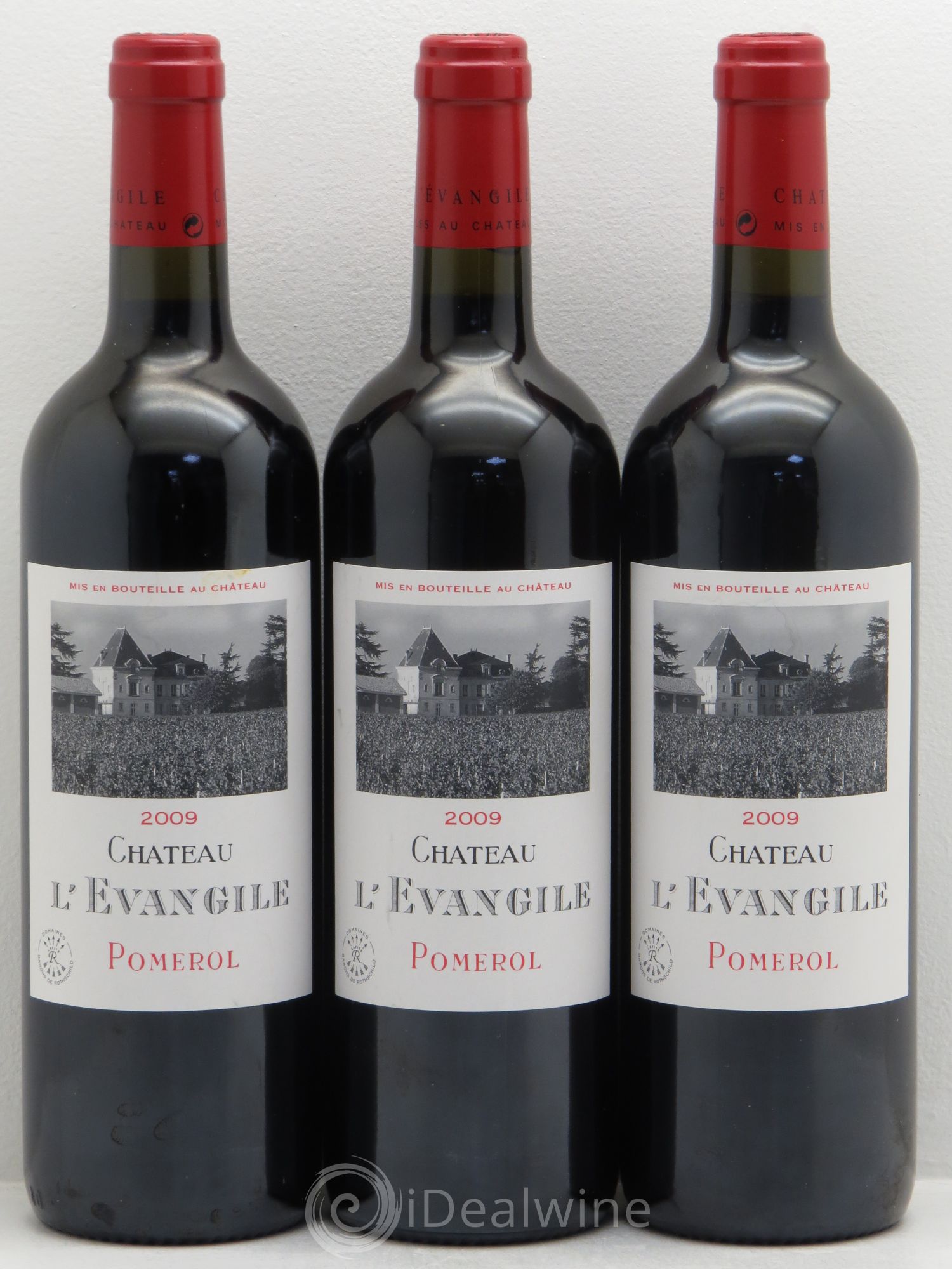 Château l' Évangile 2009 - Lot de 3 bouteilles - 0