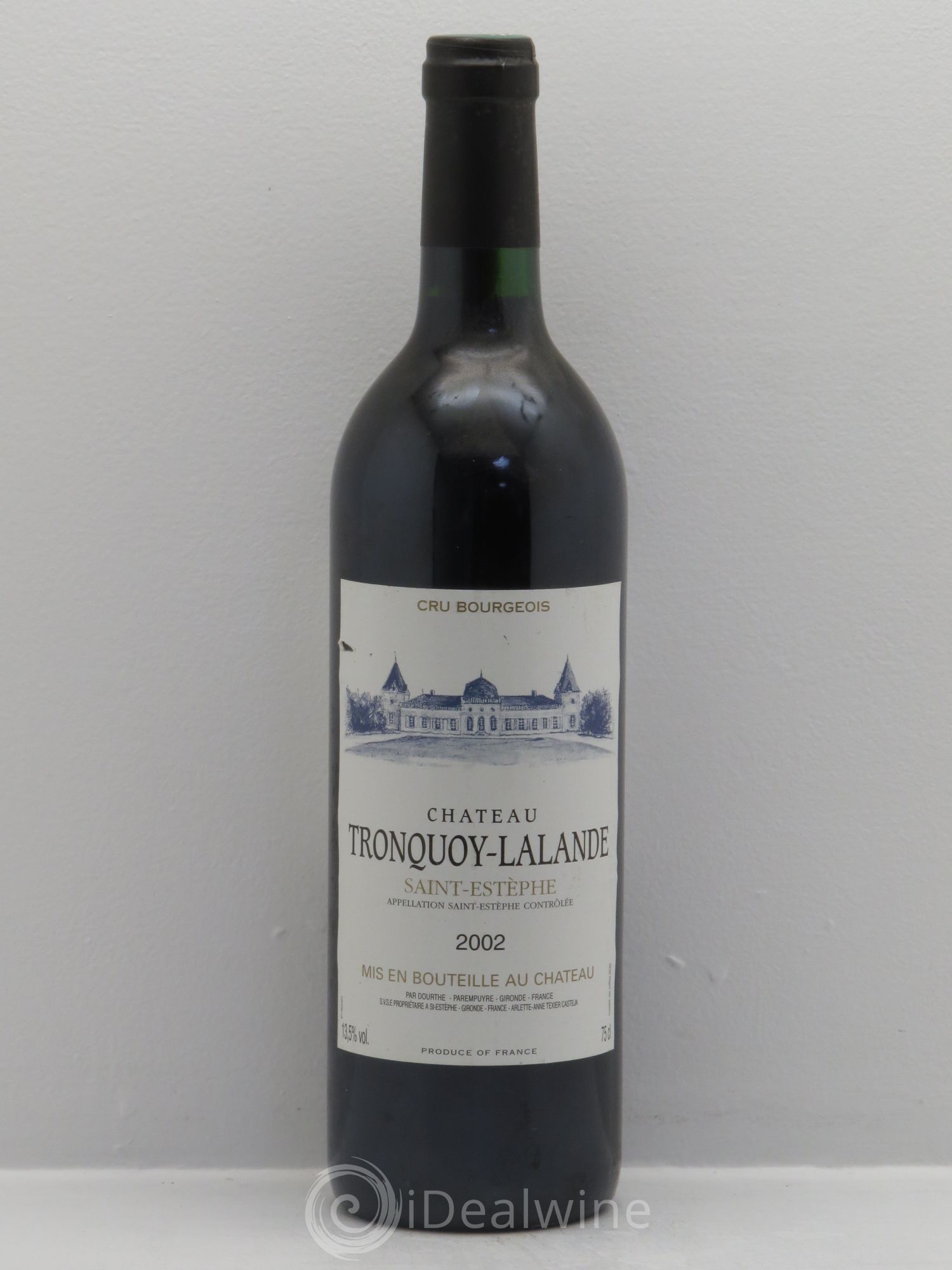 Château Tronquoy Lalande 2002 - Lot de 1 bouteille - 0