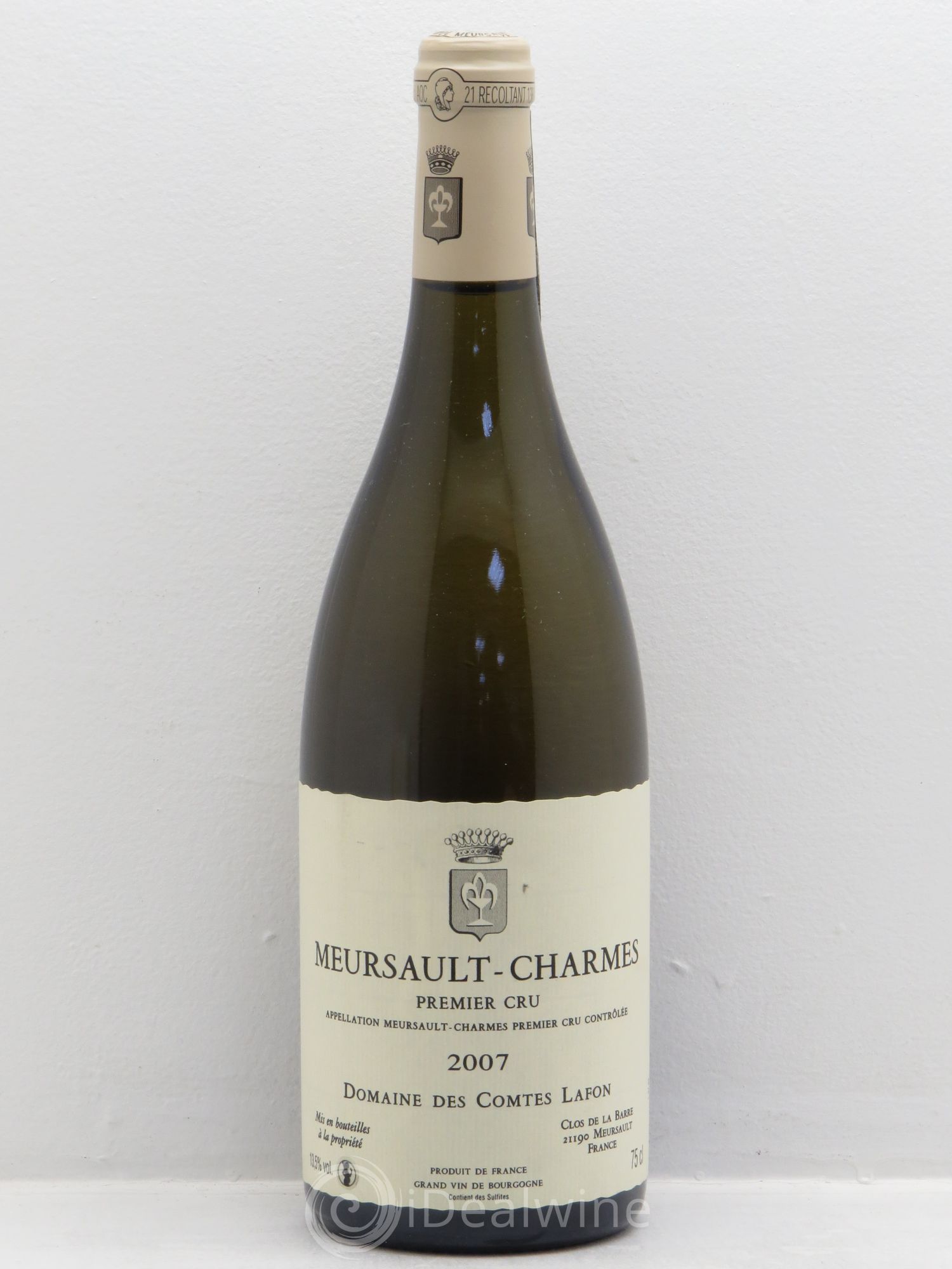 Meursault 1er Cru Charmes Comtes Lafon (Domaine des) 2007 - Lot de 1 bouteille - 0