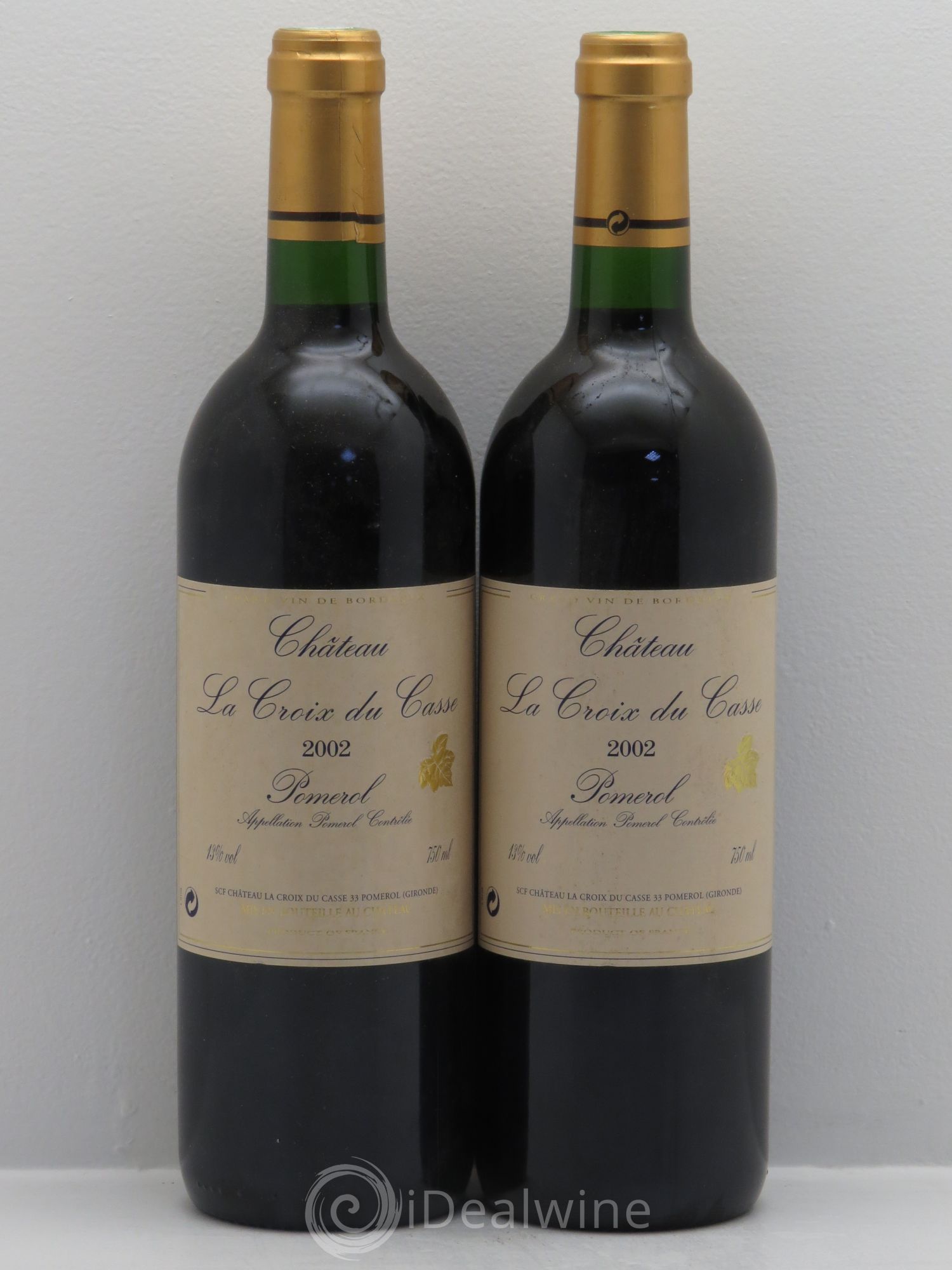 Château la Croix du Casse 2002 - Lot de 2 bouteilles - 0