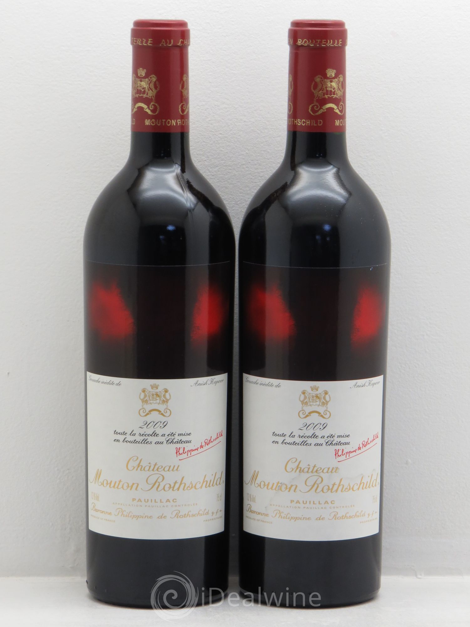 Château Mouton Rothschild 1er Grand Cru Classé 2009 - Lot de 2 bouteilles - 0