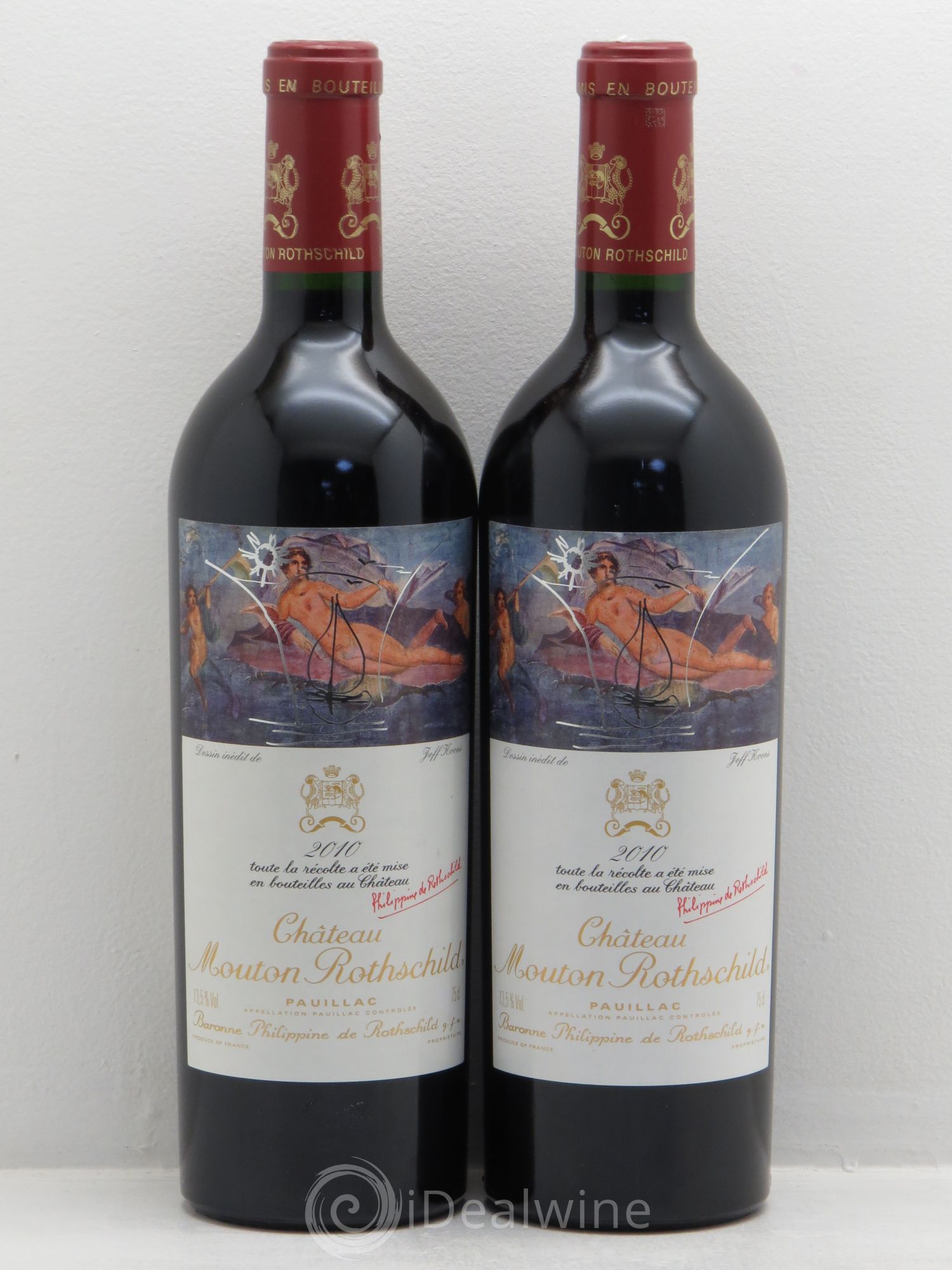 Château Mouton Rothschild 1er Grand Cru Classé 2010 - Lot de 2 bouteilles - 0