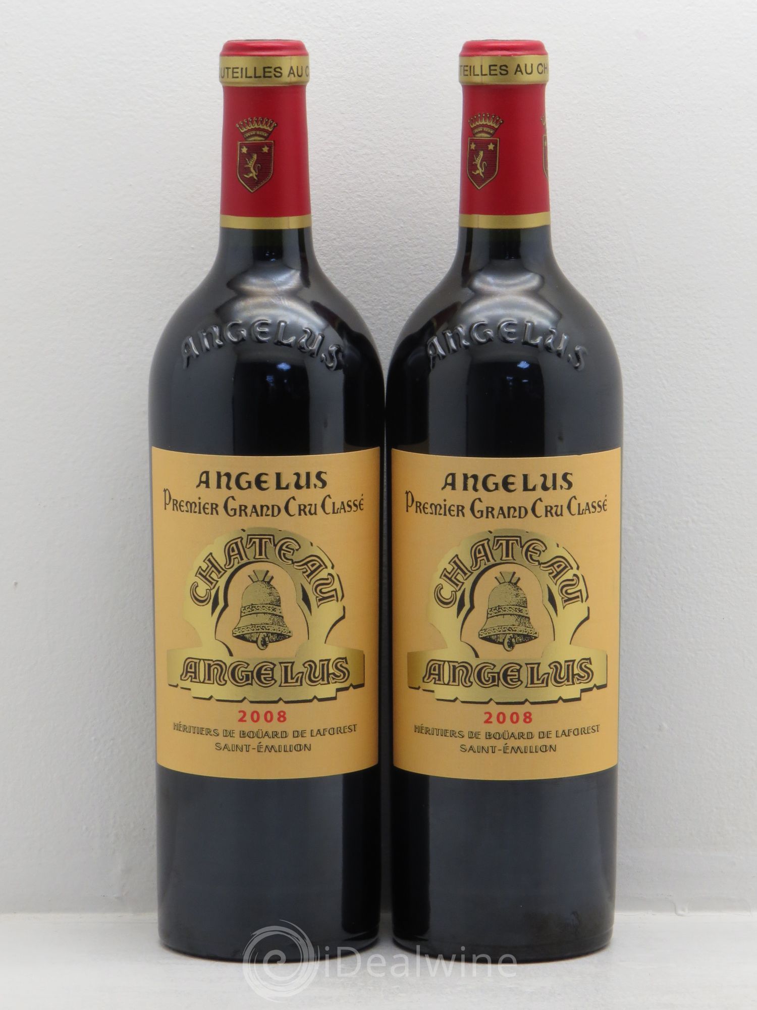 Château Angélus 1er Grand Cru Classé A 2008 - Lot de 2 bouteilles - 0