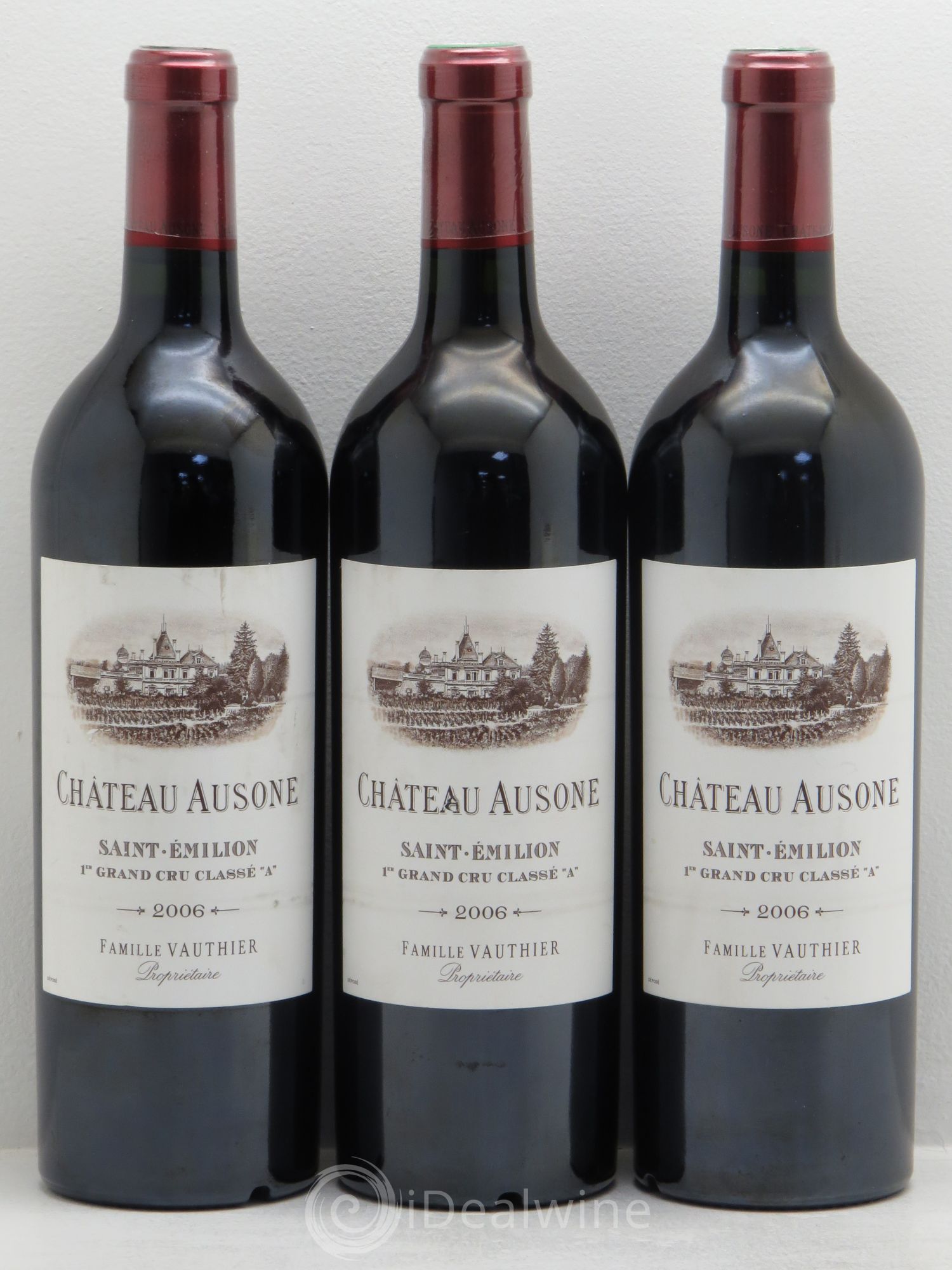 Château Ausone 1er Grand Cru Classé A 2006 - Lot de 3 bouteilles - 0