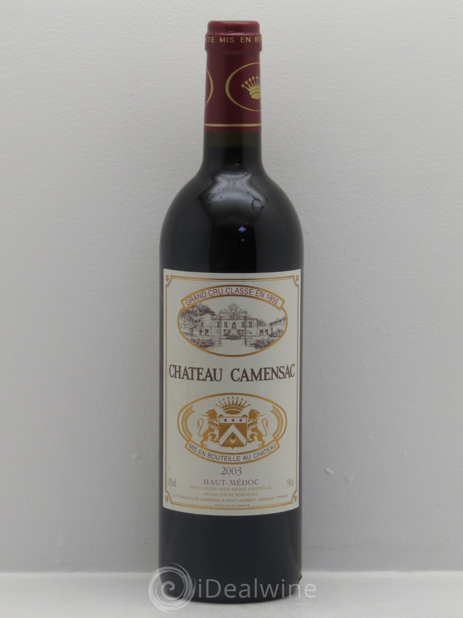 Château Camensac 5ème Grand Cru Classé 2003 - Lot de 1 bouteille - 0