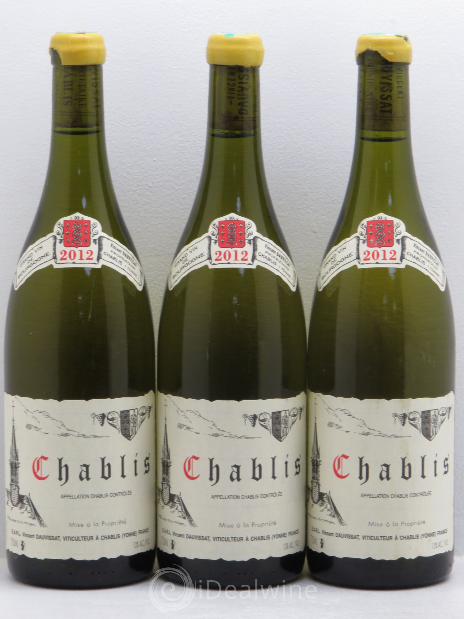 Chablis Vincent Dauvissat (Domaine) 2012 - Posten von 3 Flaschen - 0