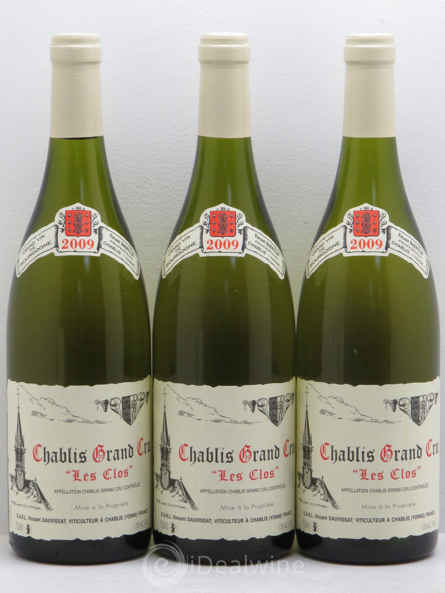 Chablis Grand Cru Les Clos Vincent Dauvissat (Domaine) 2009 - Lot de 3 bouteilles - 0
