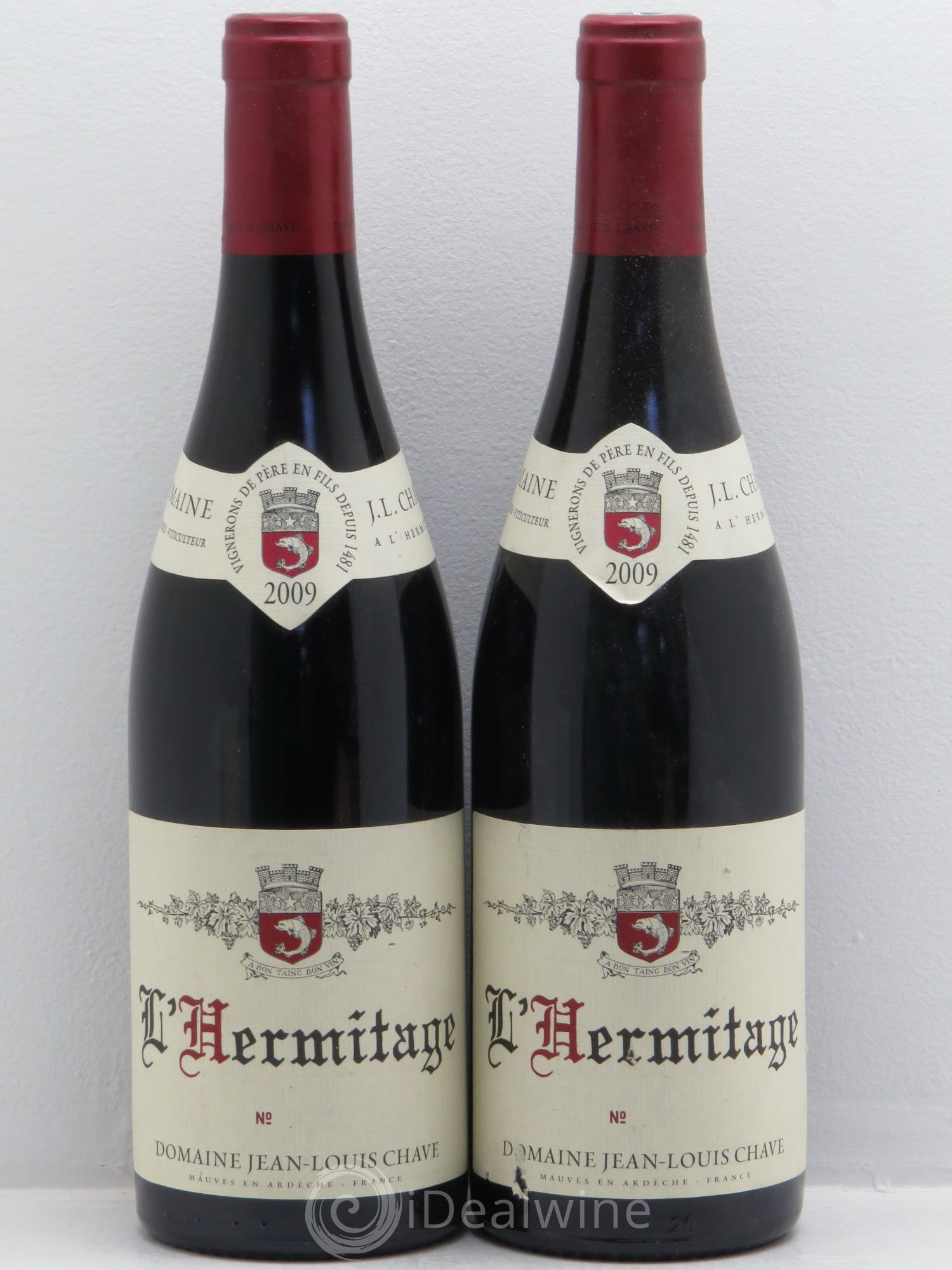 Hermitage Jean-Louis Chave 2009 - Lot de 2 bouteilles - 0