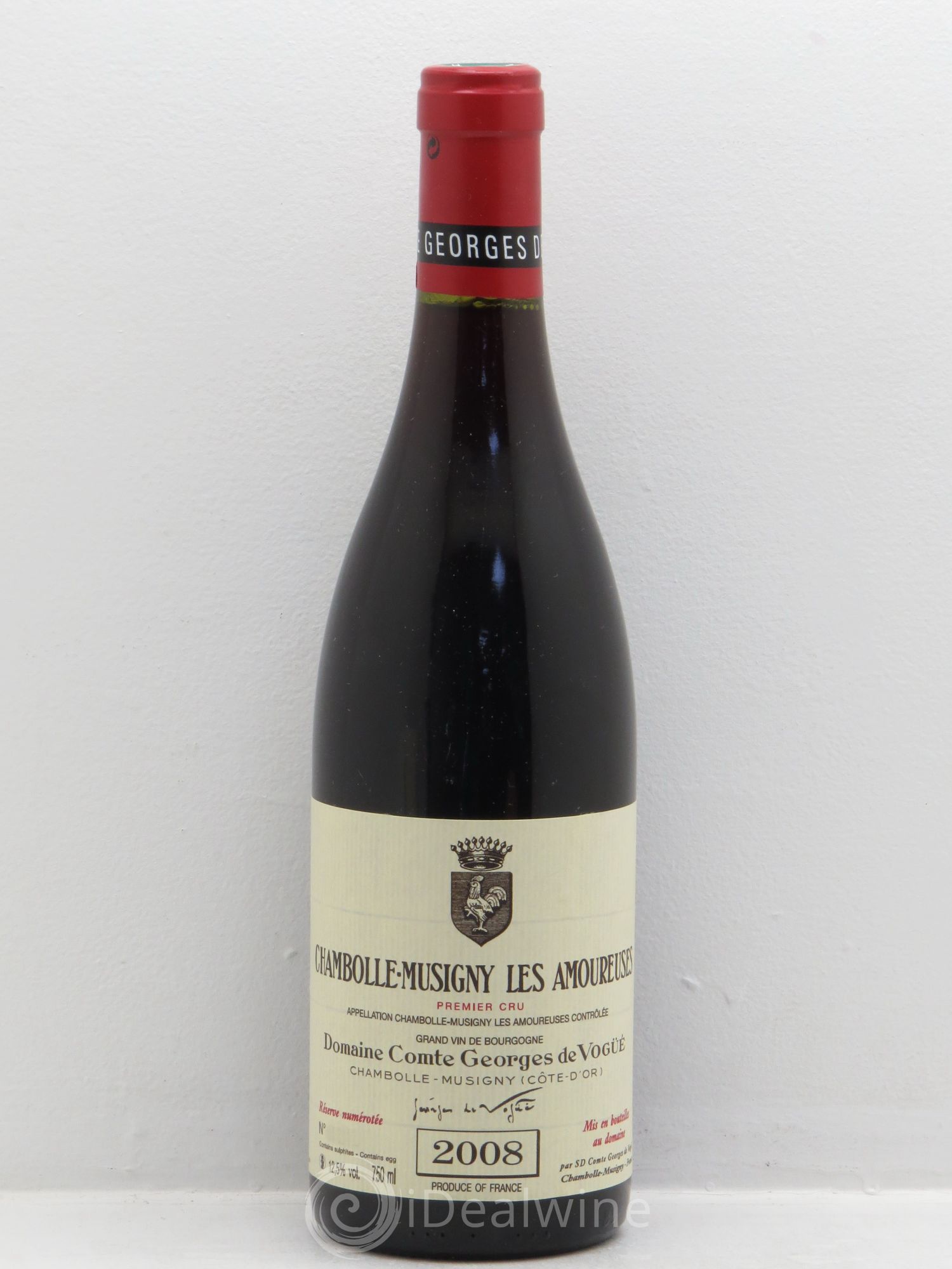 Chambolle-Musigny 1er Cru Les Amoureuses Comte Georges de Vogüé 2008 - Lot de 1 bouteille - 0
