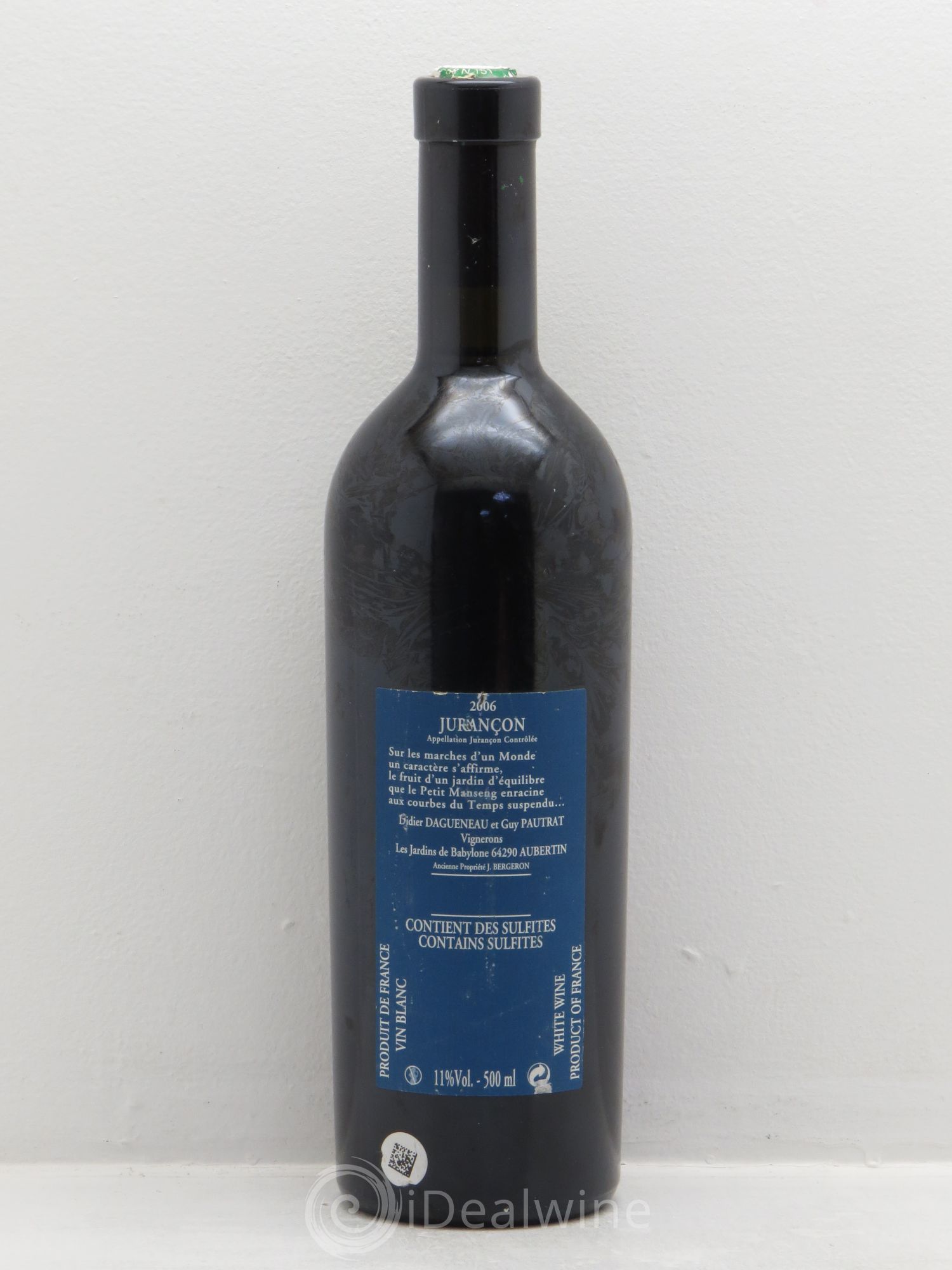 Vin de France (anciennement Jurançon) Jardins de Babylone Didier Dagueneau (50cl) 2006 - Lot de 1 bouteille - 1