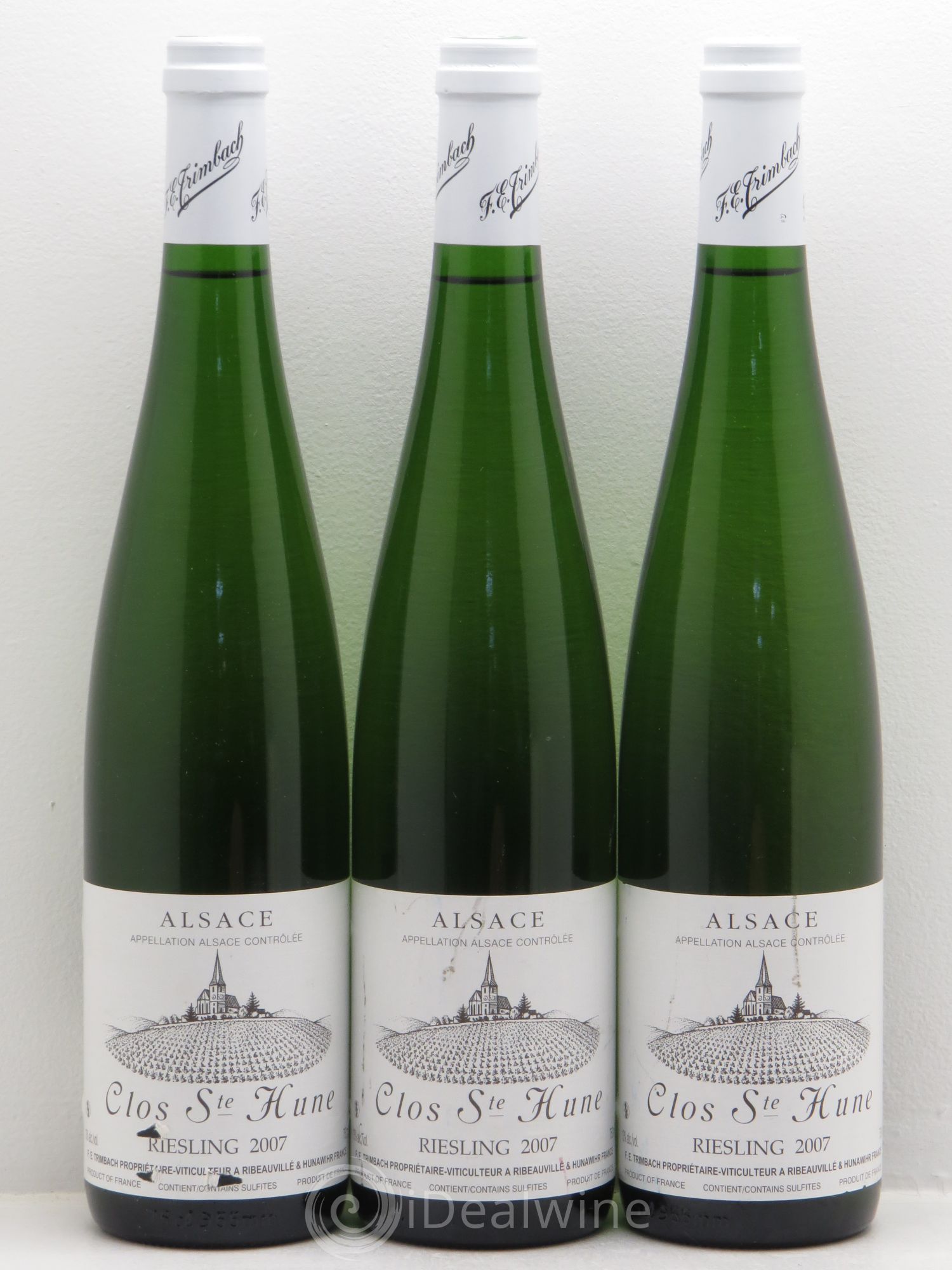 Alsace Riesling Clos Sainte-Hune Trimbach (Domaine) 2007 - Lot de 3 bouteilles - 0