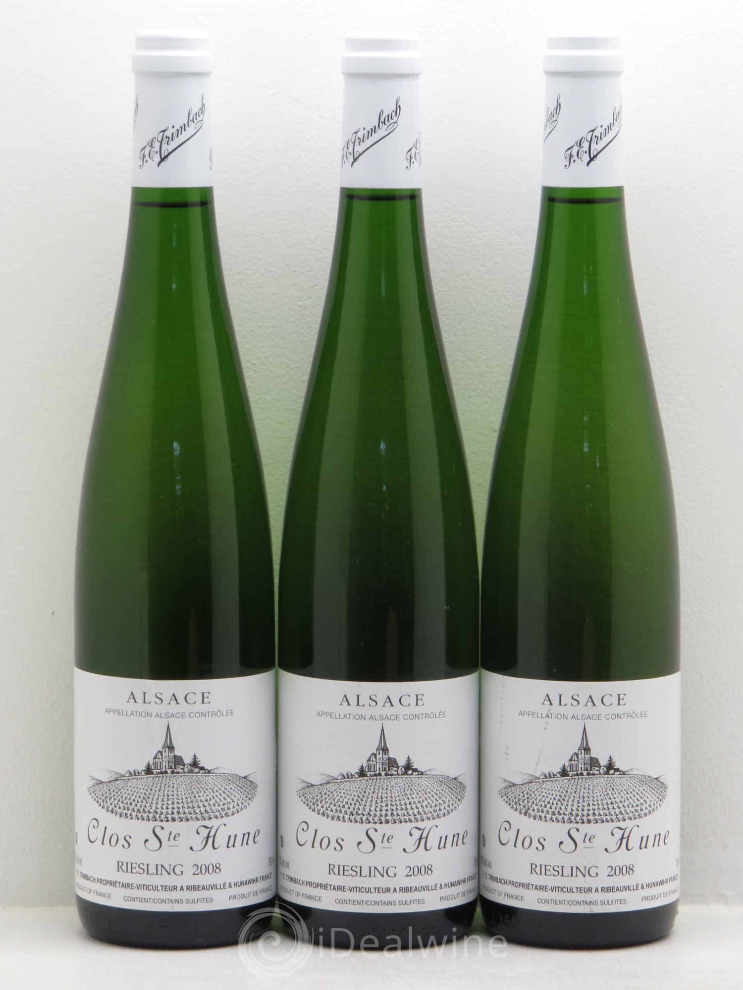 Alsace Riesling Clos Sainte-Hune Trimbach (Domaine) 2008 - Lot de 3 bouteilles - 0