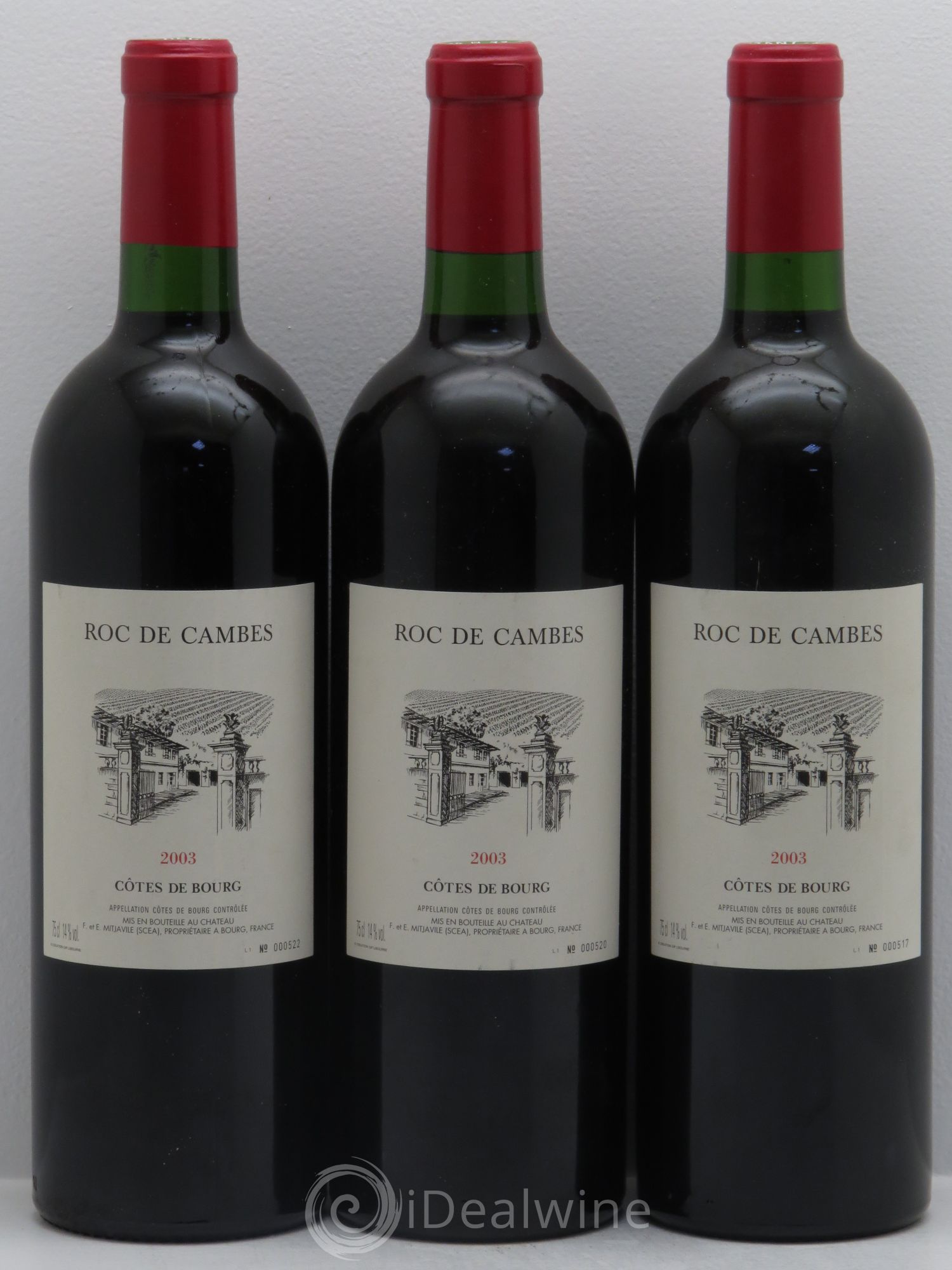 Roc de Cambes 2003 - Lot de 3 bouteilles - 0