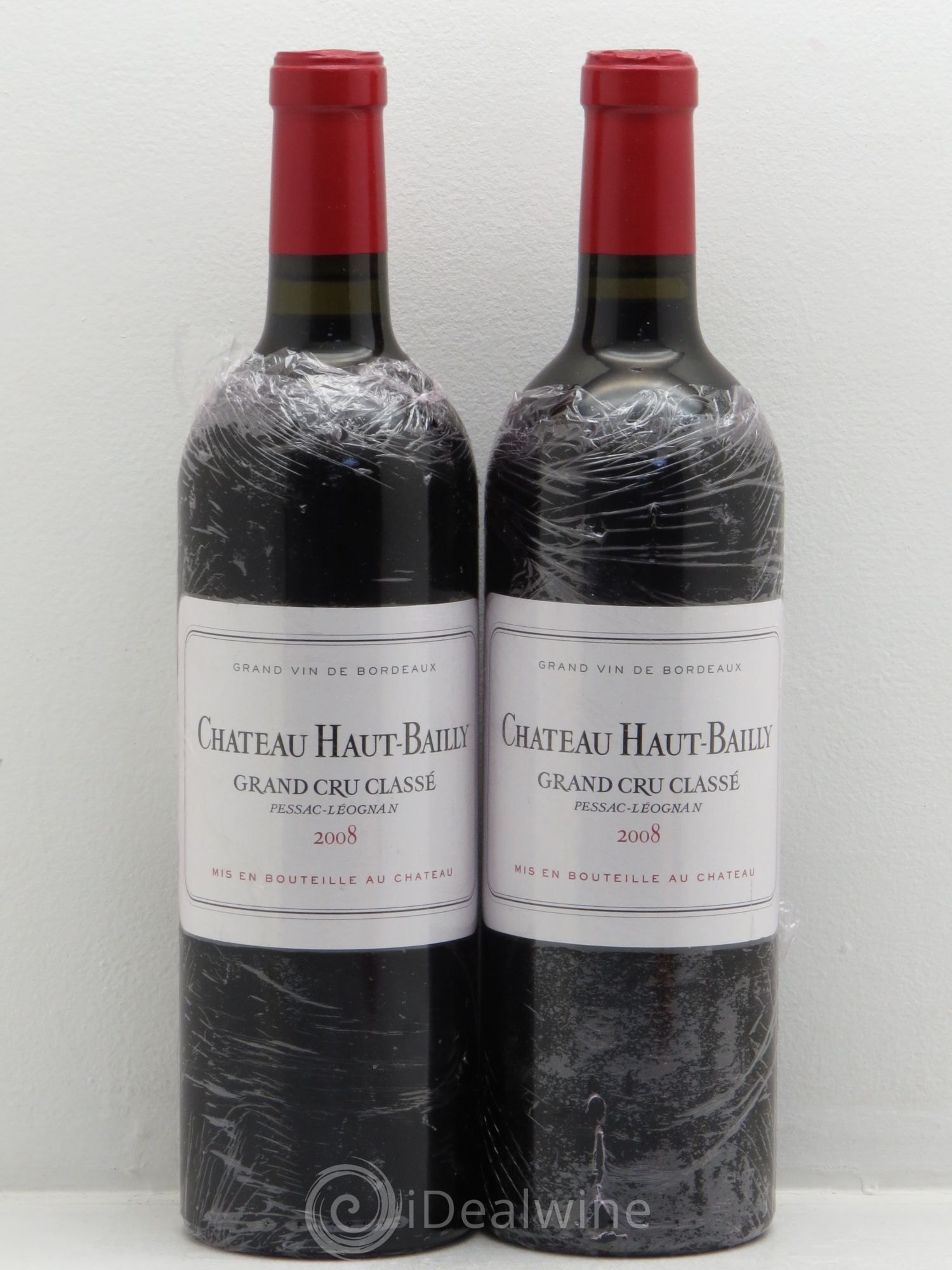 Château Haut-Bailly Cru Classé de Graves 2008 - Lot de 2 bouteilles - 0