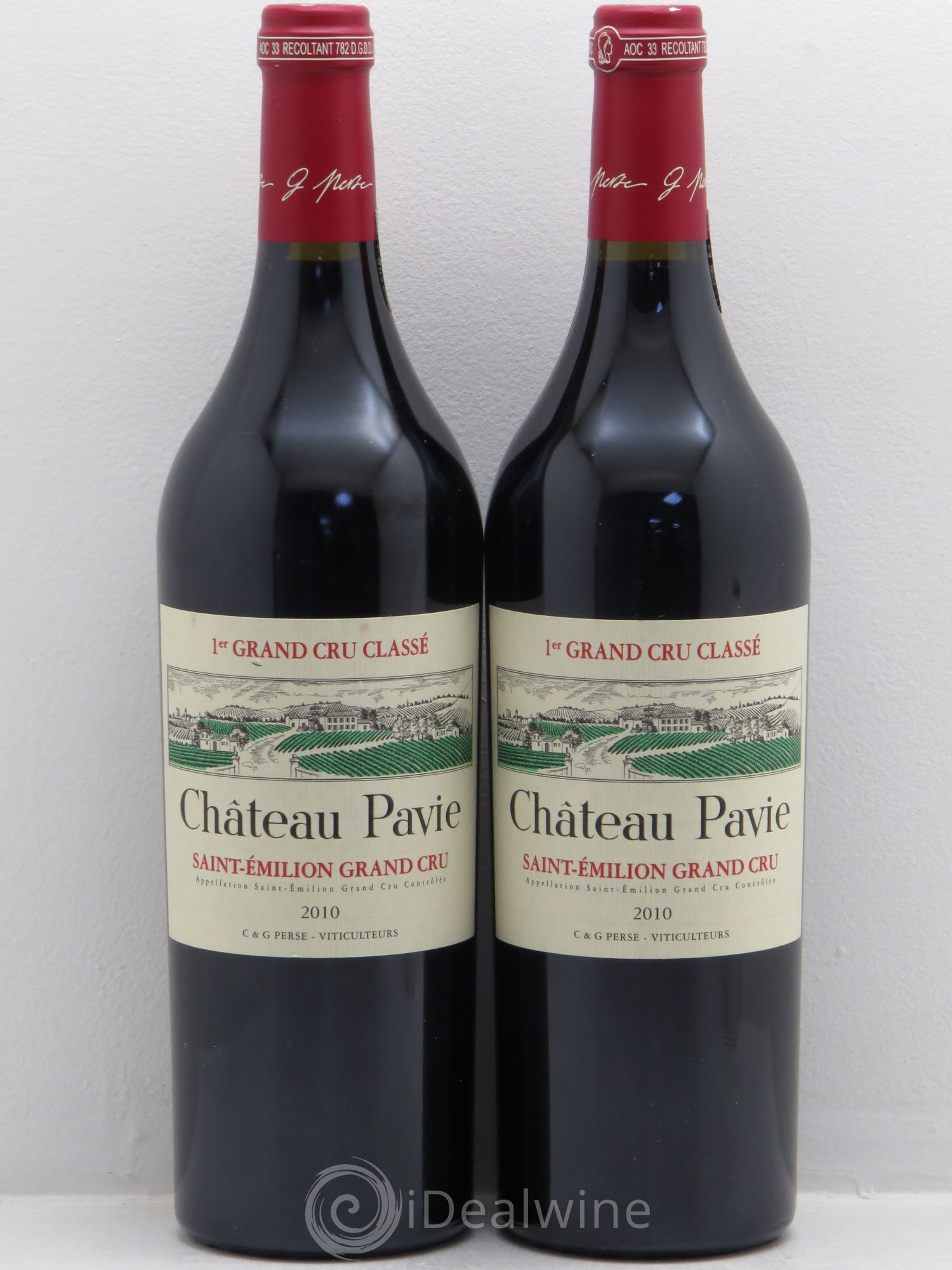Château Pavie 1er Grand Cru Classé A 2010 - Lot de 2 bouteilles - 0