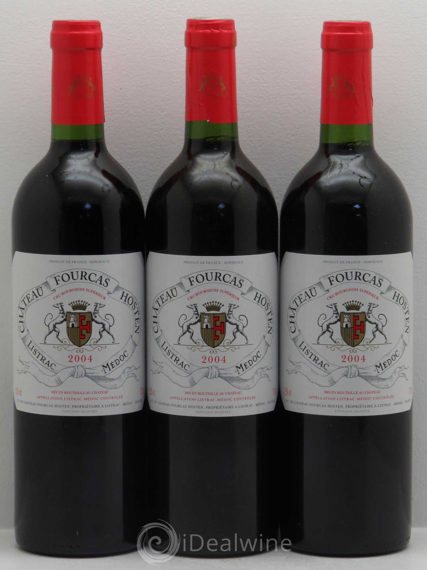 Château Fourcas Hosten Cru Bourgeois 2004 - Lot de 3 bouteilles - 0