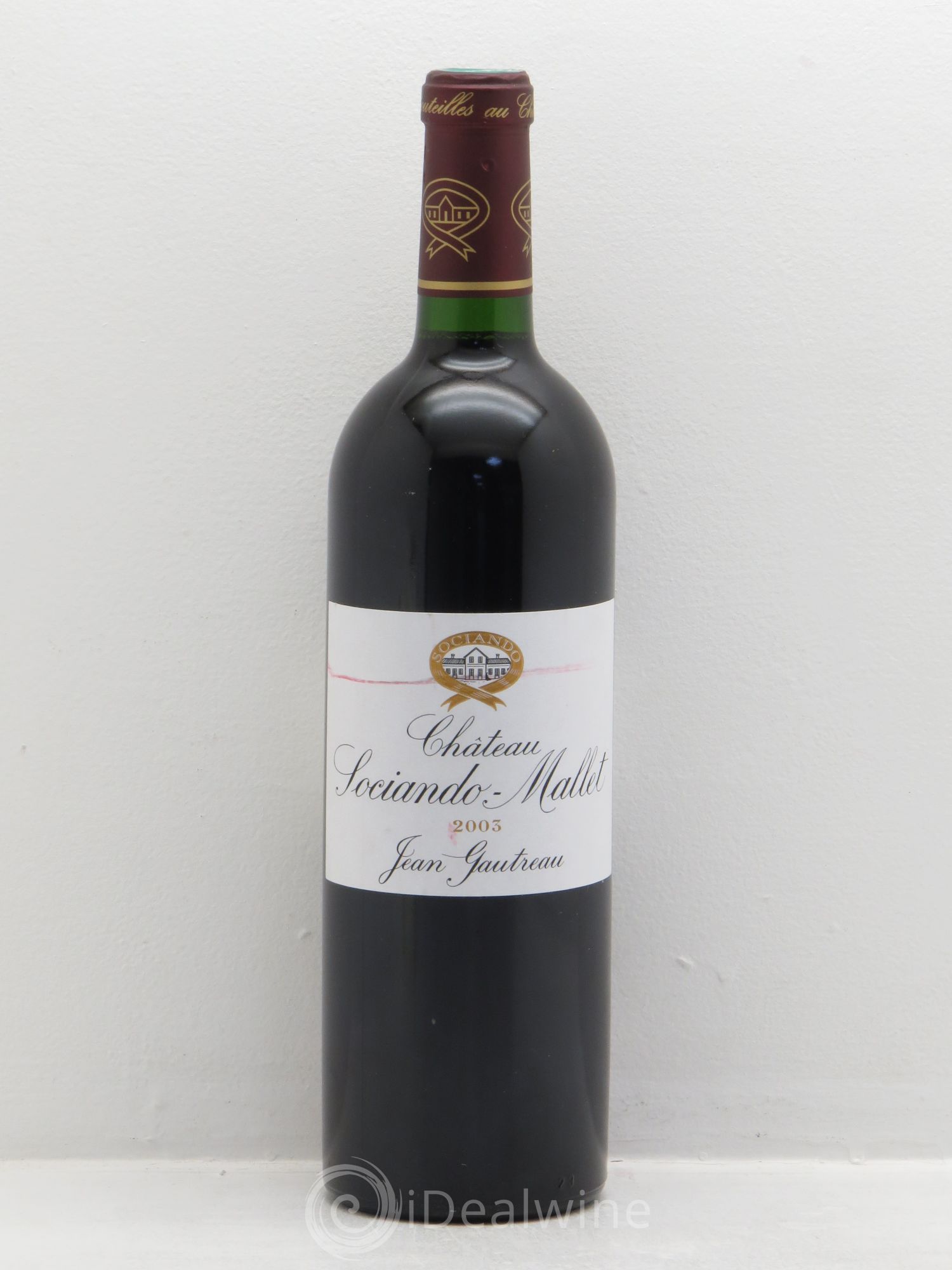 Château Sociando Mallet 2003 - Lot de 1 bouteille - 0