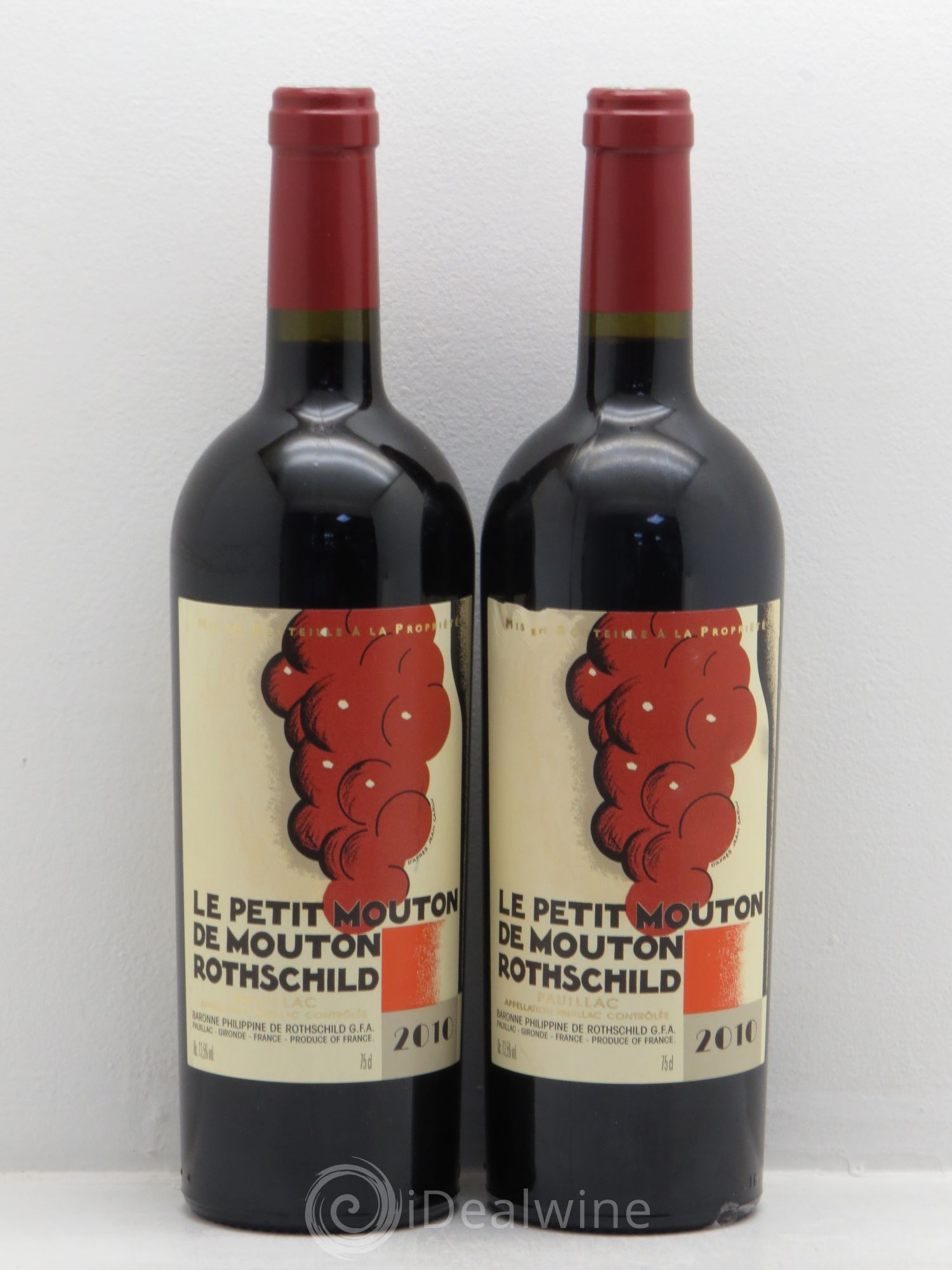 Petit Mouton Second Vin 2010 - Lot de 2 bouteilles - 0