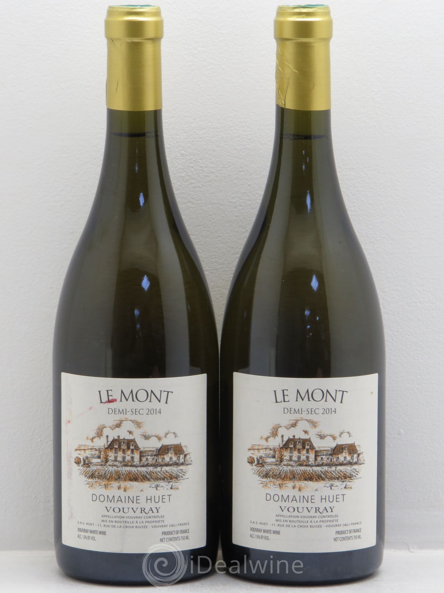 Vouvray Le Mont Demi-Sec Domaine Huet 2014 - Lot de 2 bouteilles - 0
