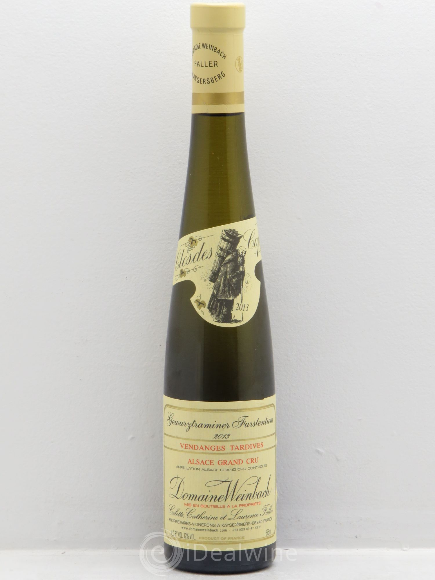 Alsace Gewurztraminer Grand Cru Furstentum Vendanges Tardives Weinbach (Domaine) 2013 - Posten von 1 Demi-Flasche - 0