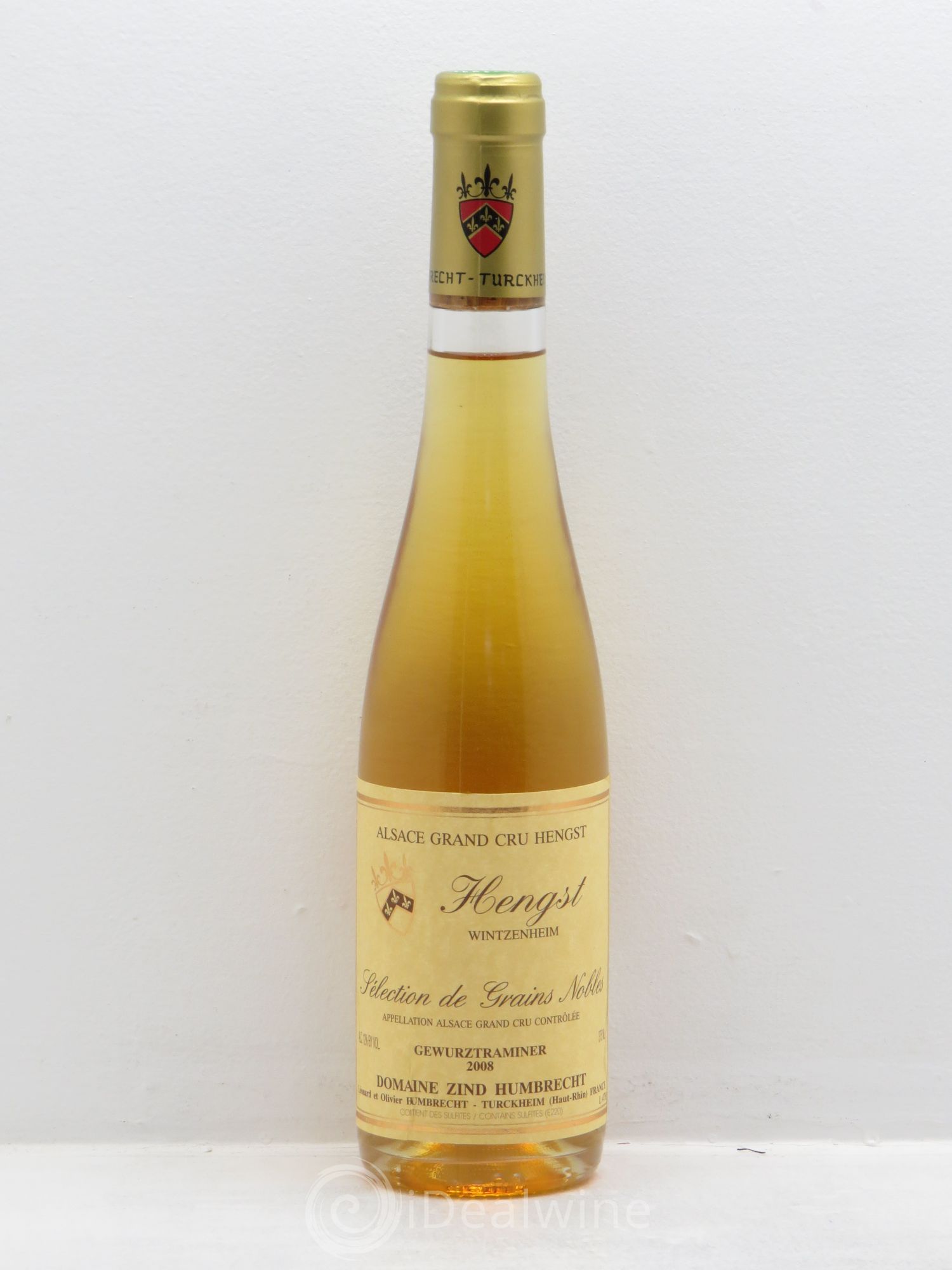 Alsace Gewurztraminer Sélection de Grains Nobles Zind-Humbrecht (Domaine) Hengst 2008 - Posten von 1 Demi-Flasche - 0