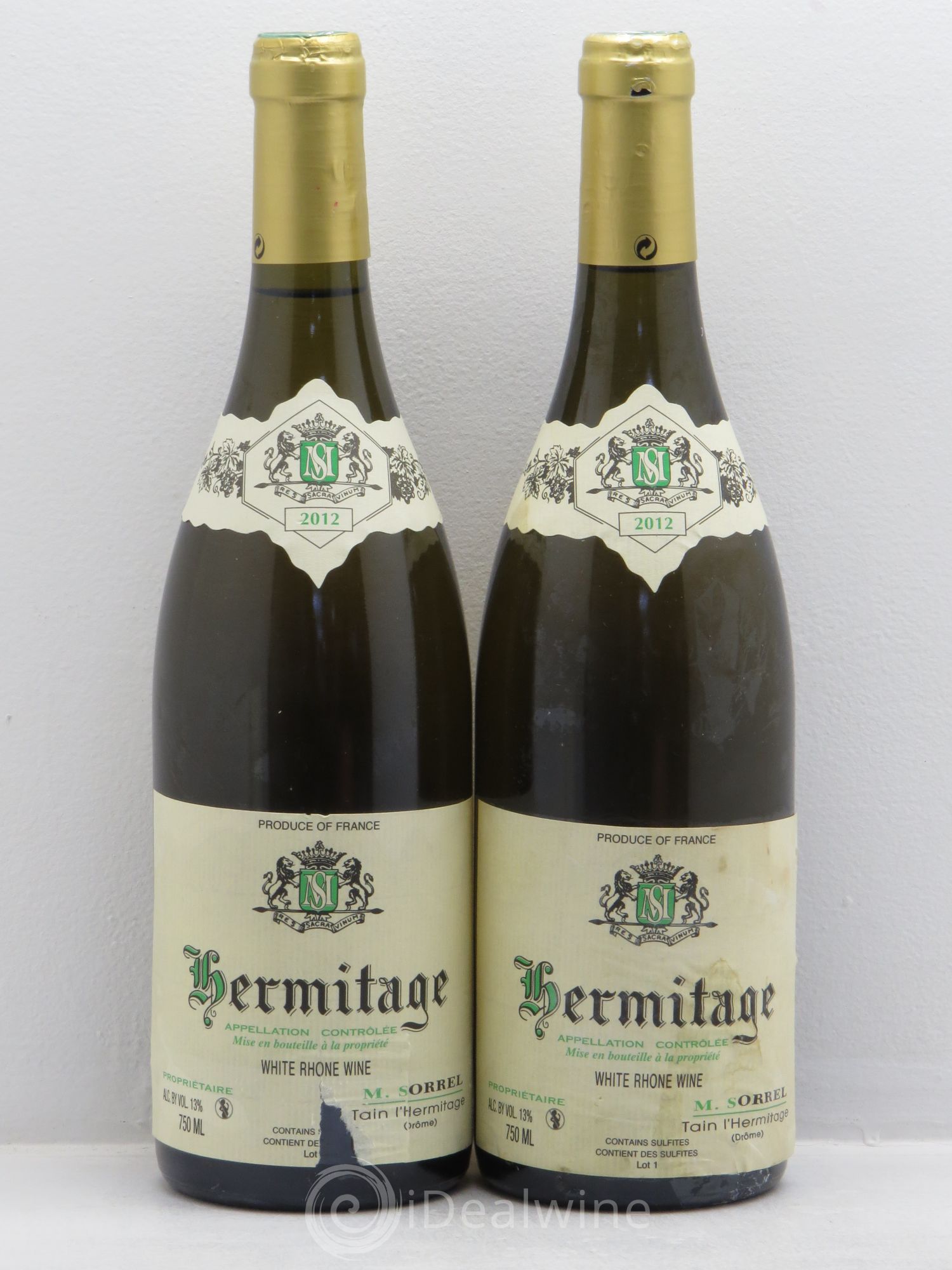 Hermitage Marc Sorrel 2012 - Posten von 2 Flaschen - 0
