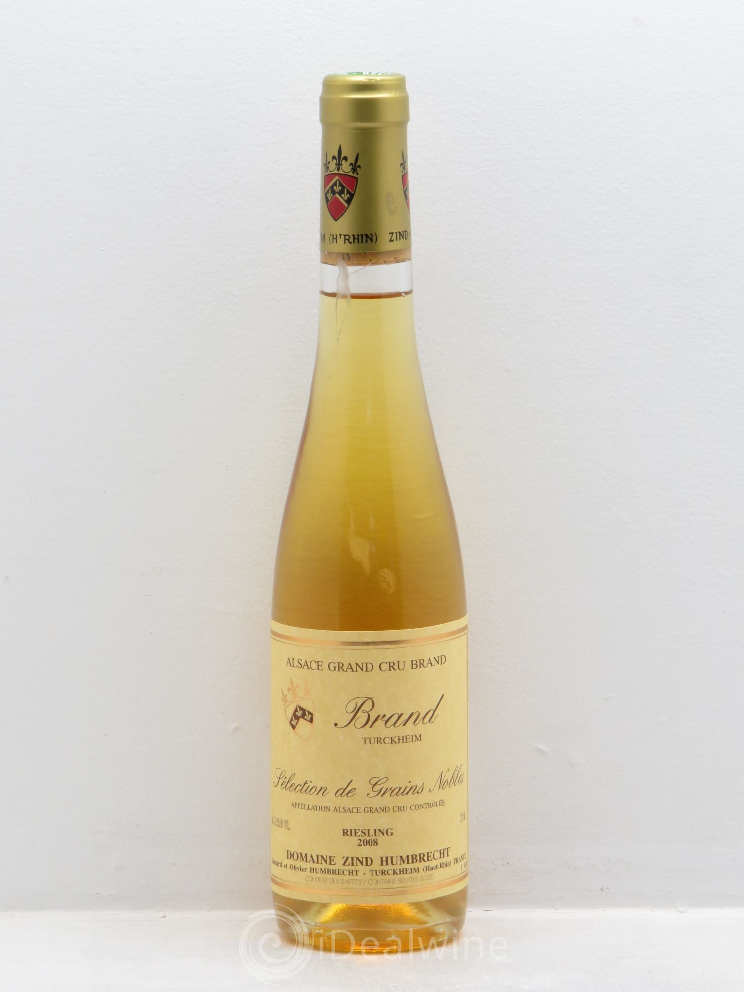 Alsace Riesling Grand Cru Brand Zind-Humbrecht (Domaine) Sélection de Grains Nobles 2008 - Posten von 1 Demi-Flasche - 0