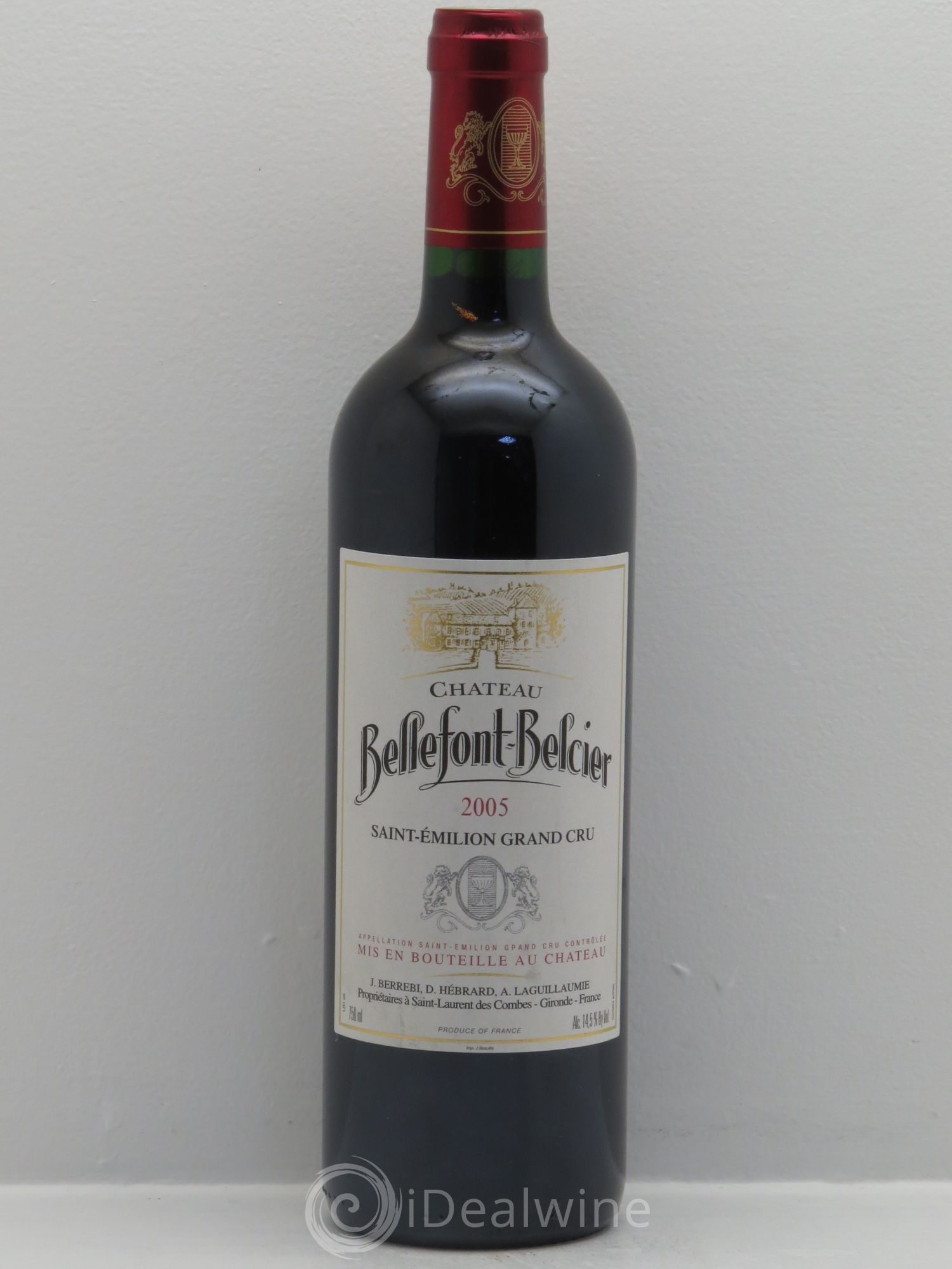 Château Bellefont-Belcier Grand Cru Classé 2005 - Lot de 1 bouteille - 0