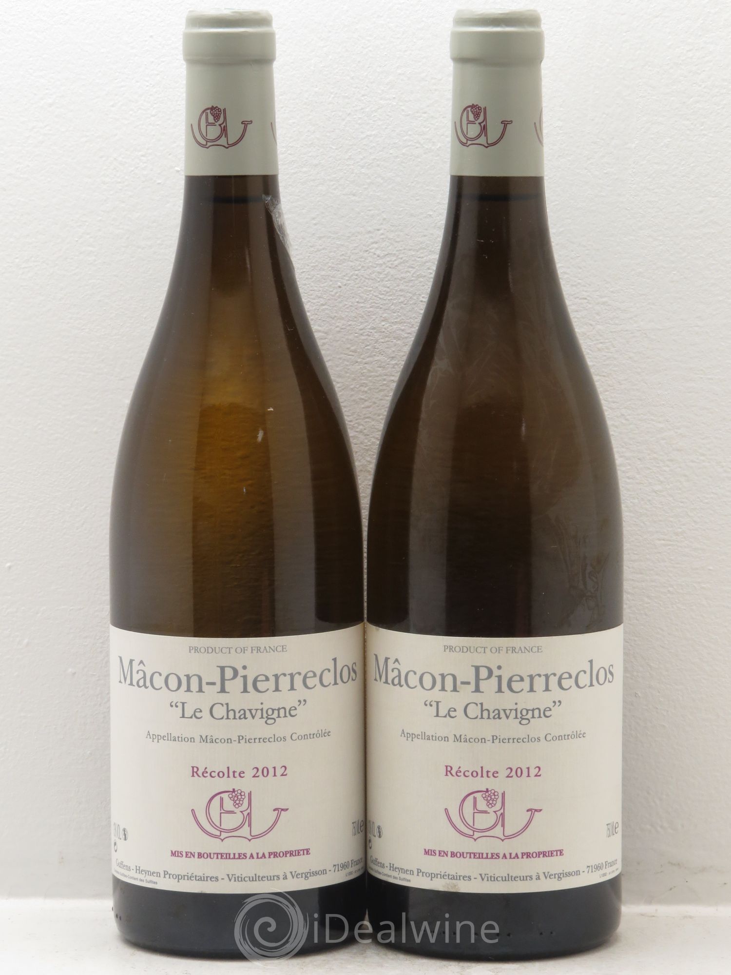 Mâcon-Pierreclos Le Chavigne Guffens-Heynen 2012 - Lot de 2 bouteilles - 0